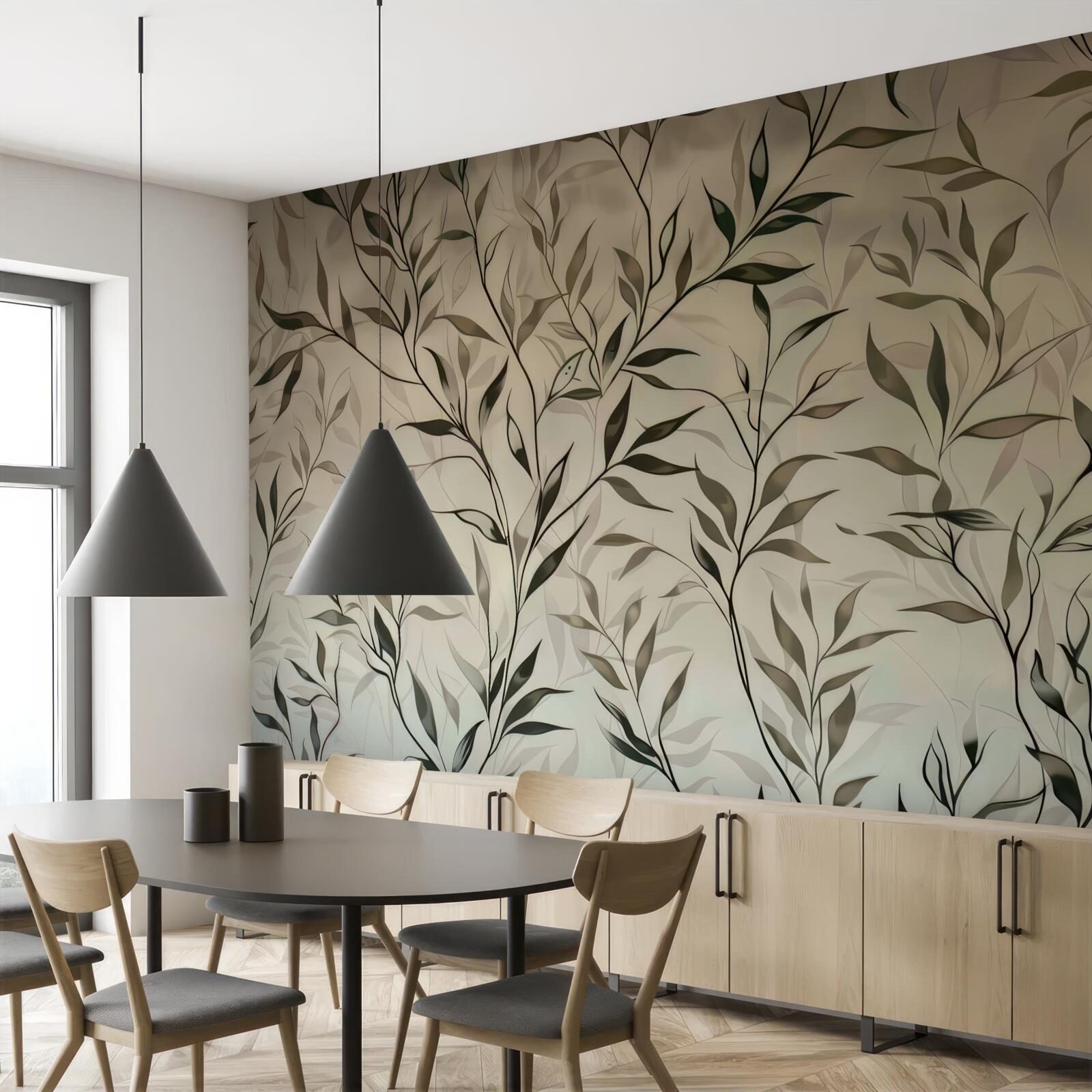 Fototapeta konáre s tenkými listami