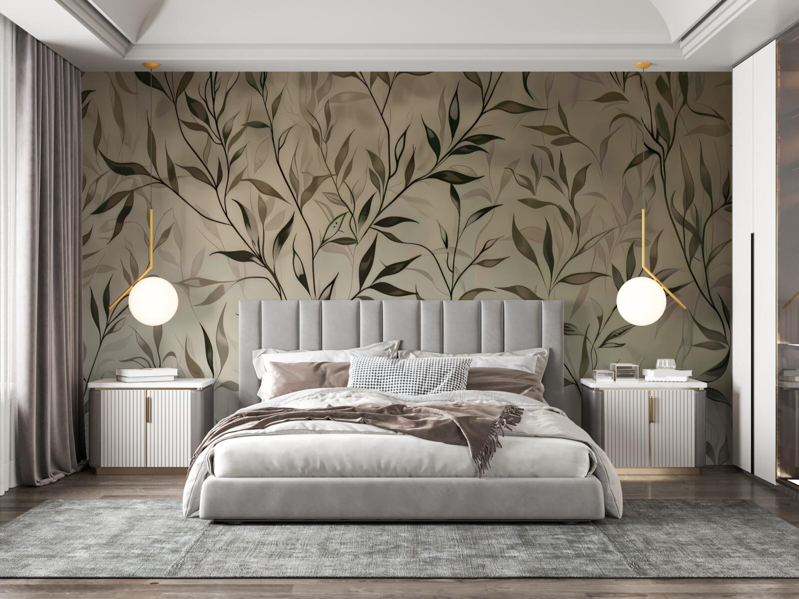 Fototapeta konáre s tenkými listami