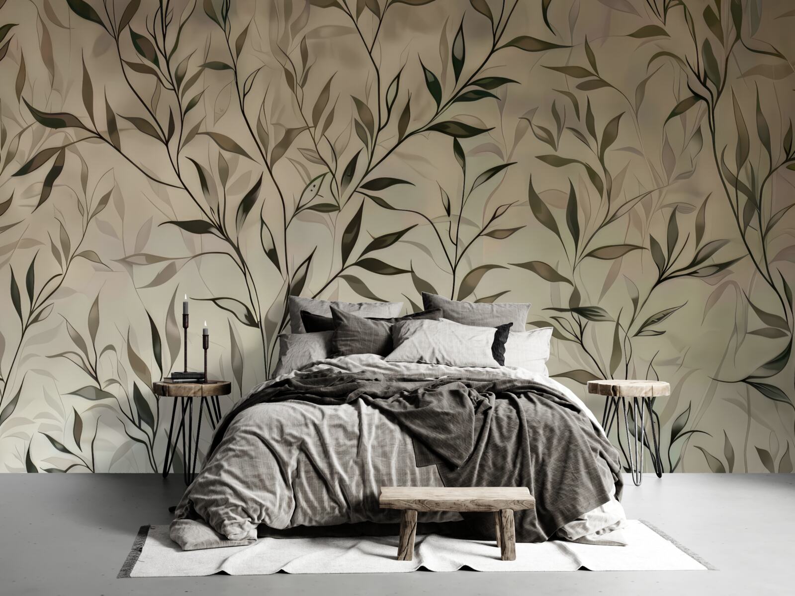 Fototapeta konáre s tenkými listami