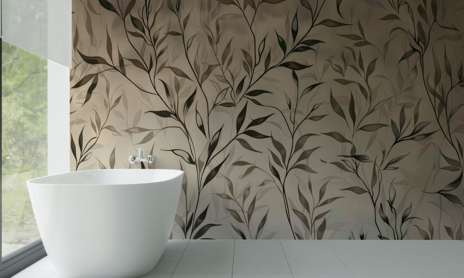 Fototapeta konáre s tenkými listami