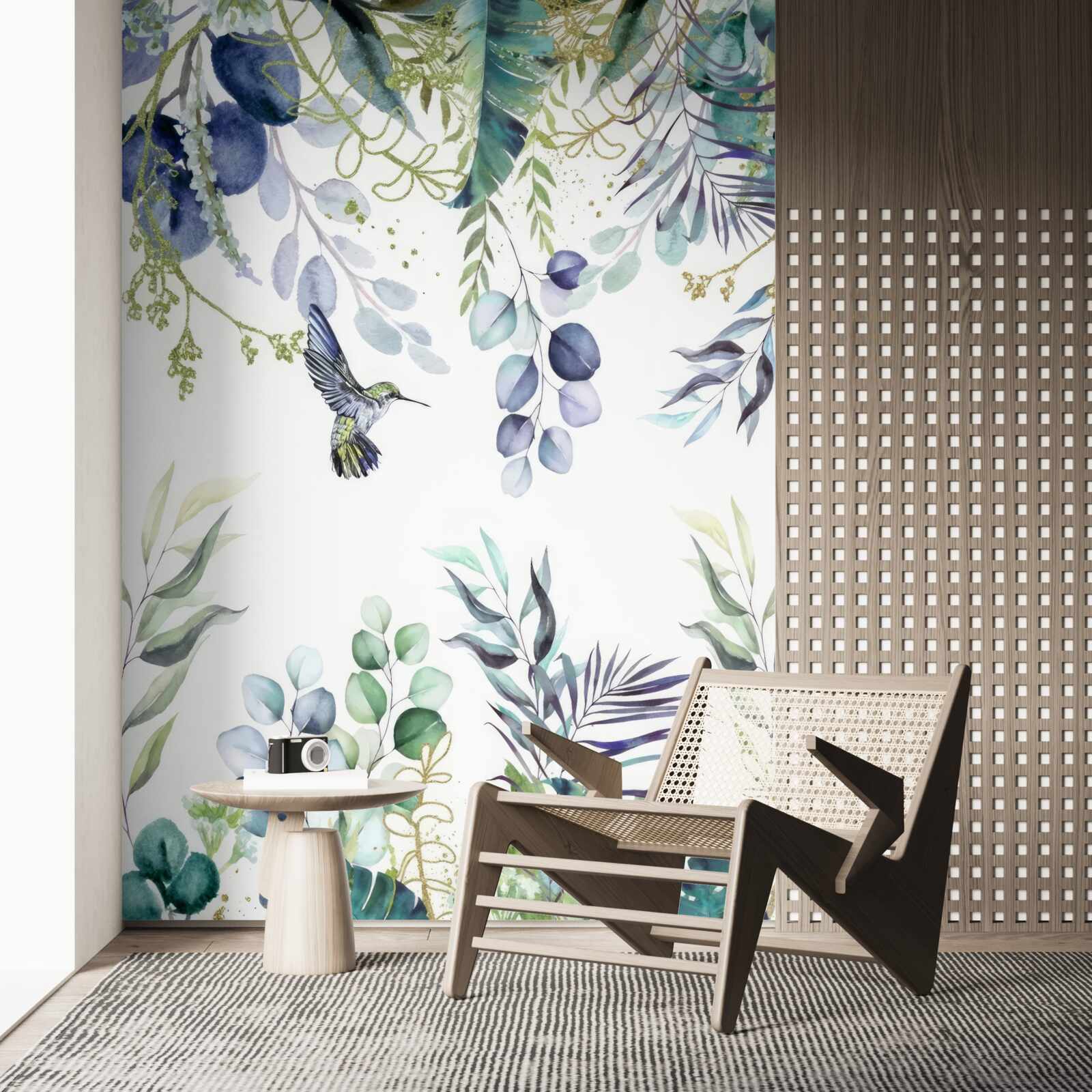 Fototapeta rastliny obklopujú kolibríky