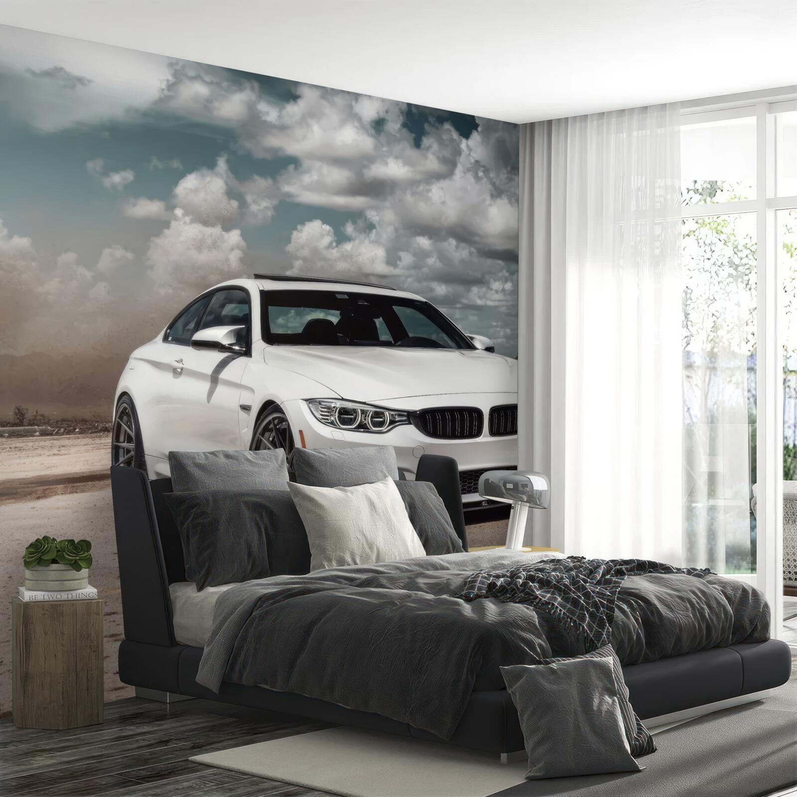 Fototapeta auto je biele