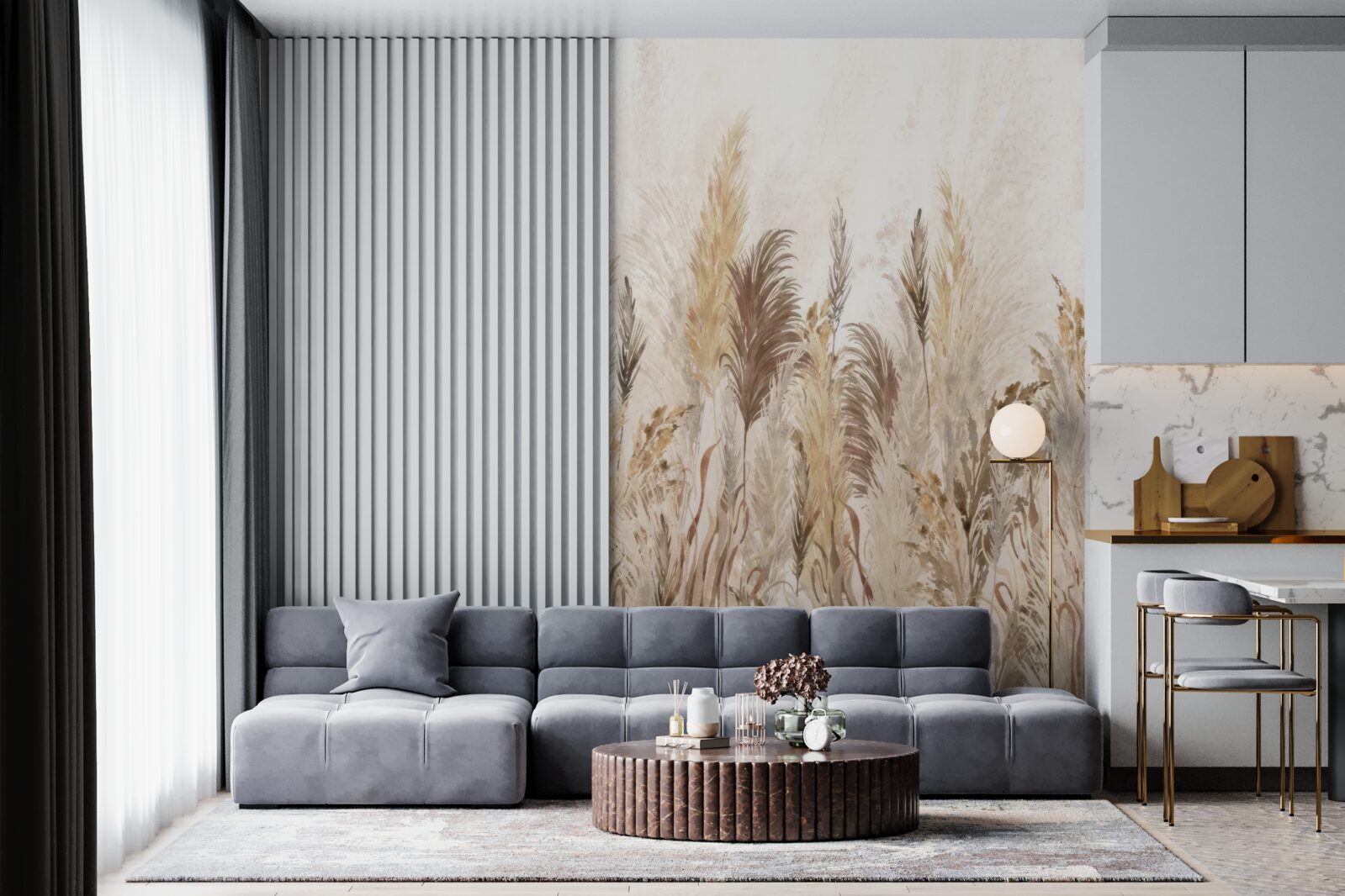 Fototapeta rastliny sú hnedé