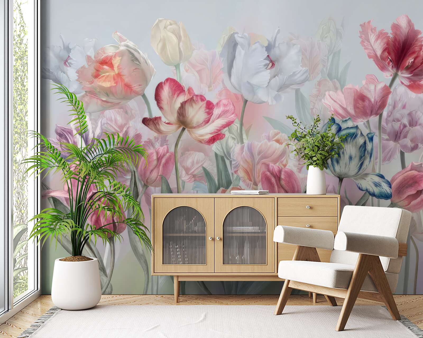 Fototapeta rôzne krásne kvety