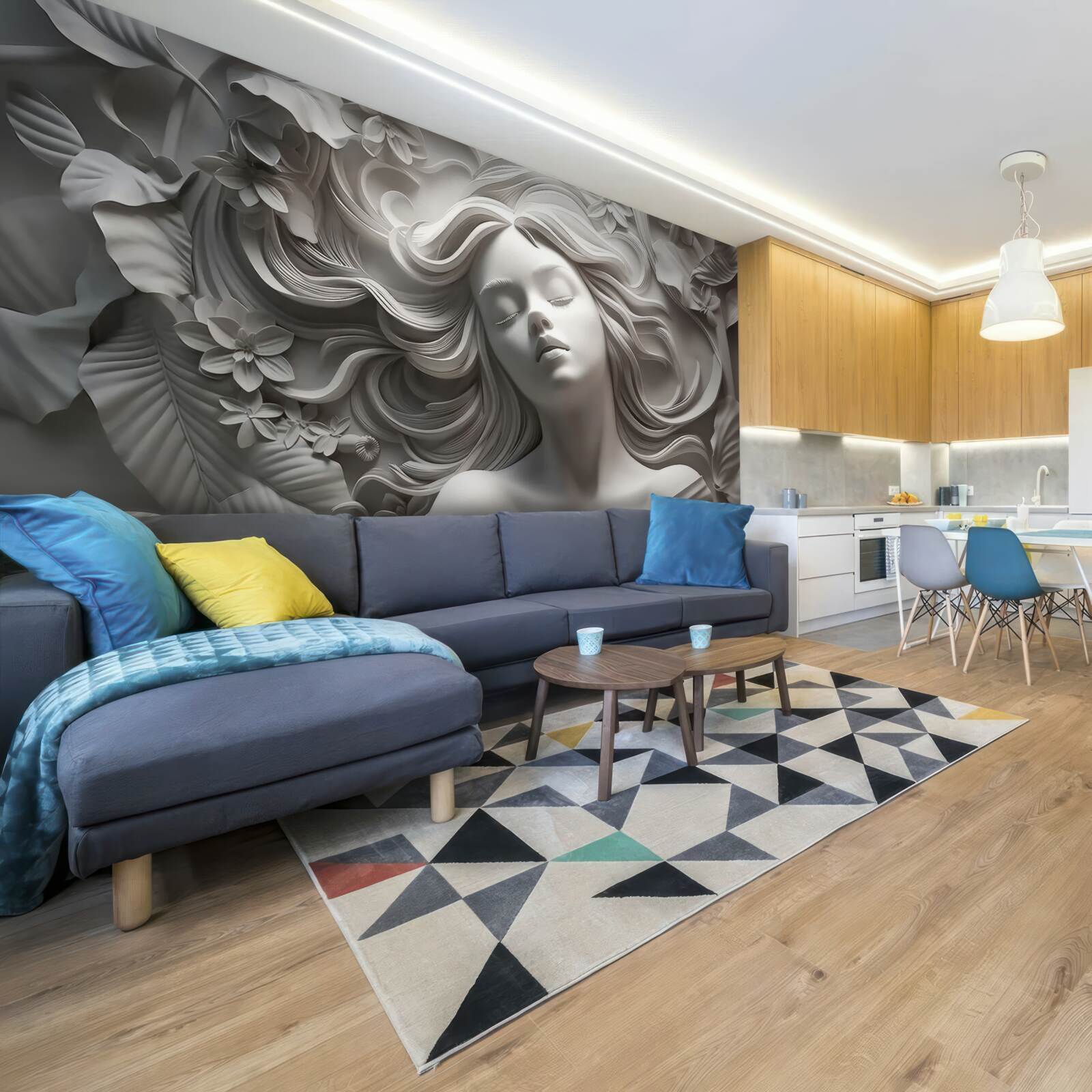 Fototapeta dievča so zavretými očami