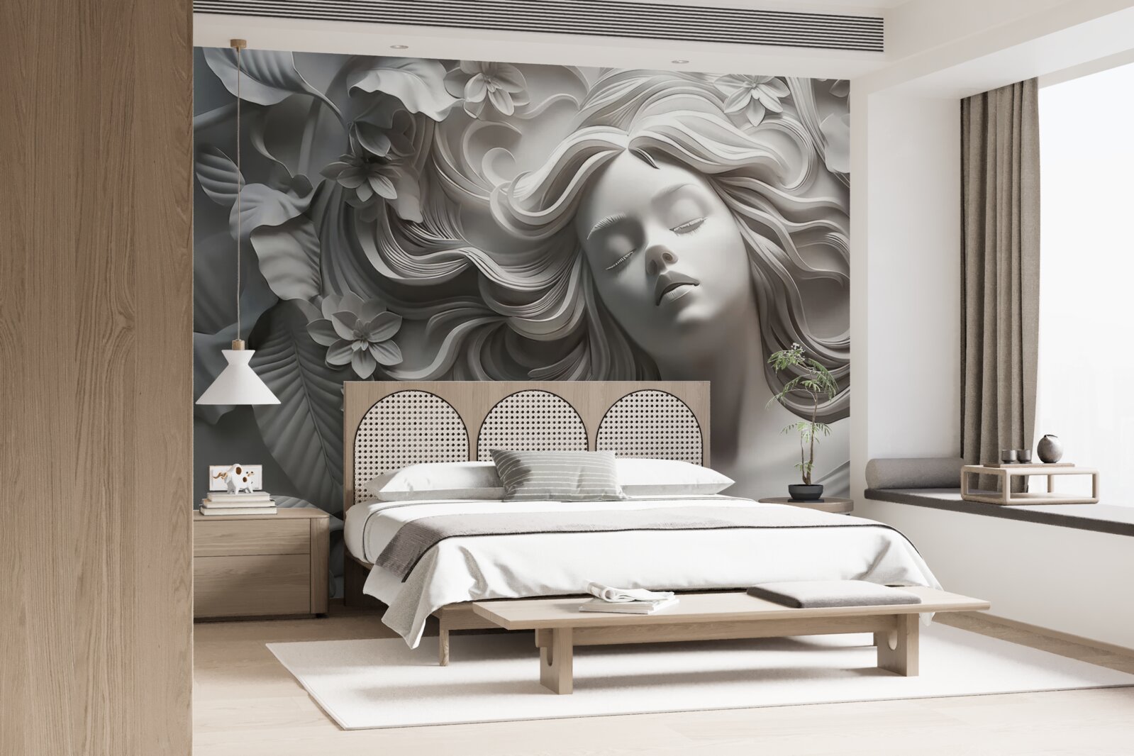 Fototapeta dievča so zavretými očami