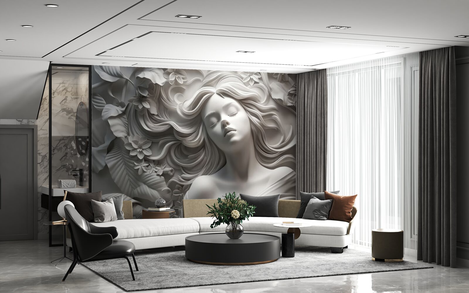 Fototapeta dievča so zavretými očami