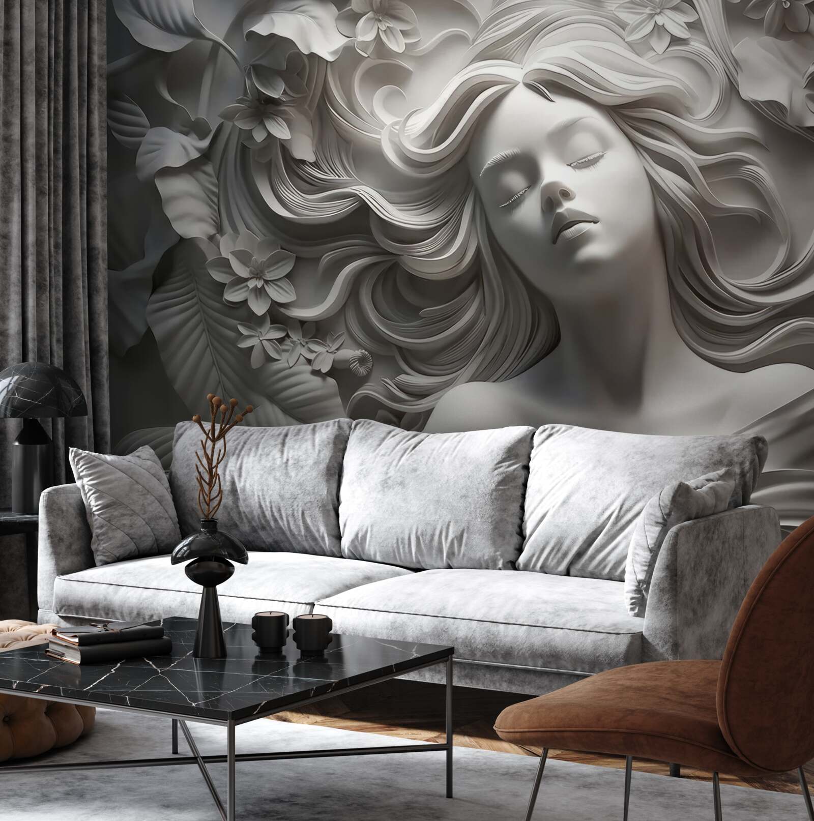 Fototapeta dievča so zavretými očami