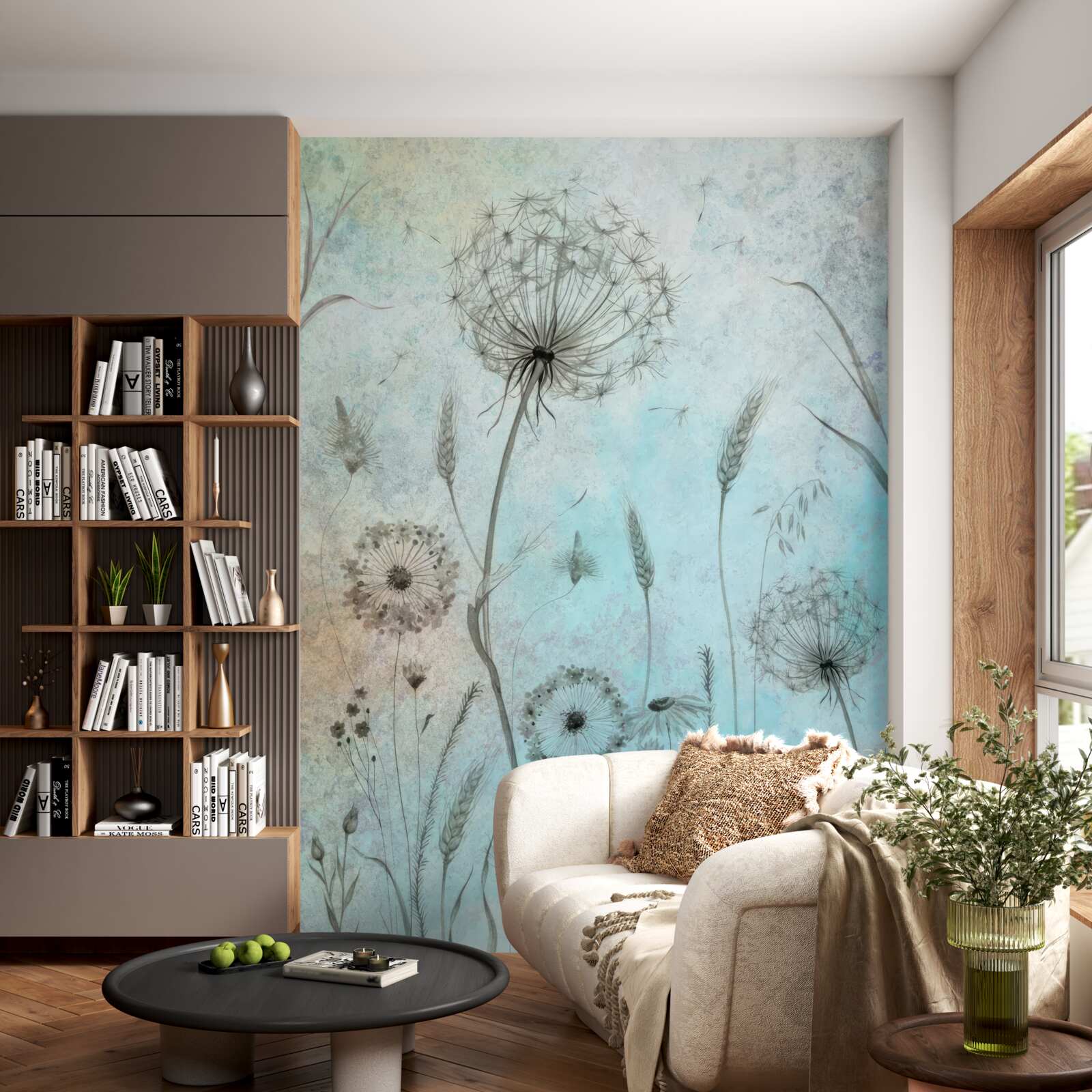 Fototapeta pšenica a púpava