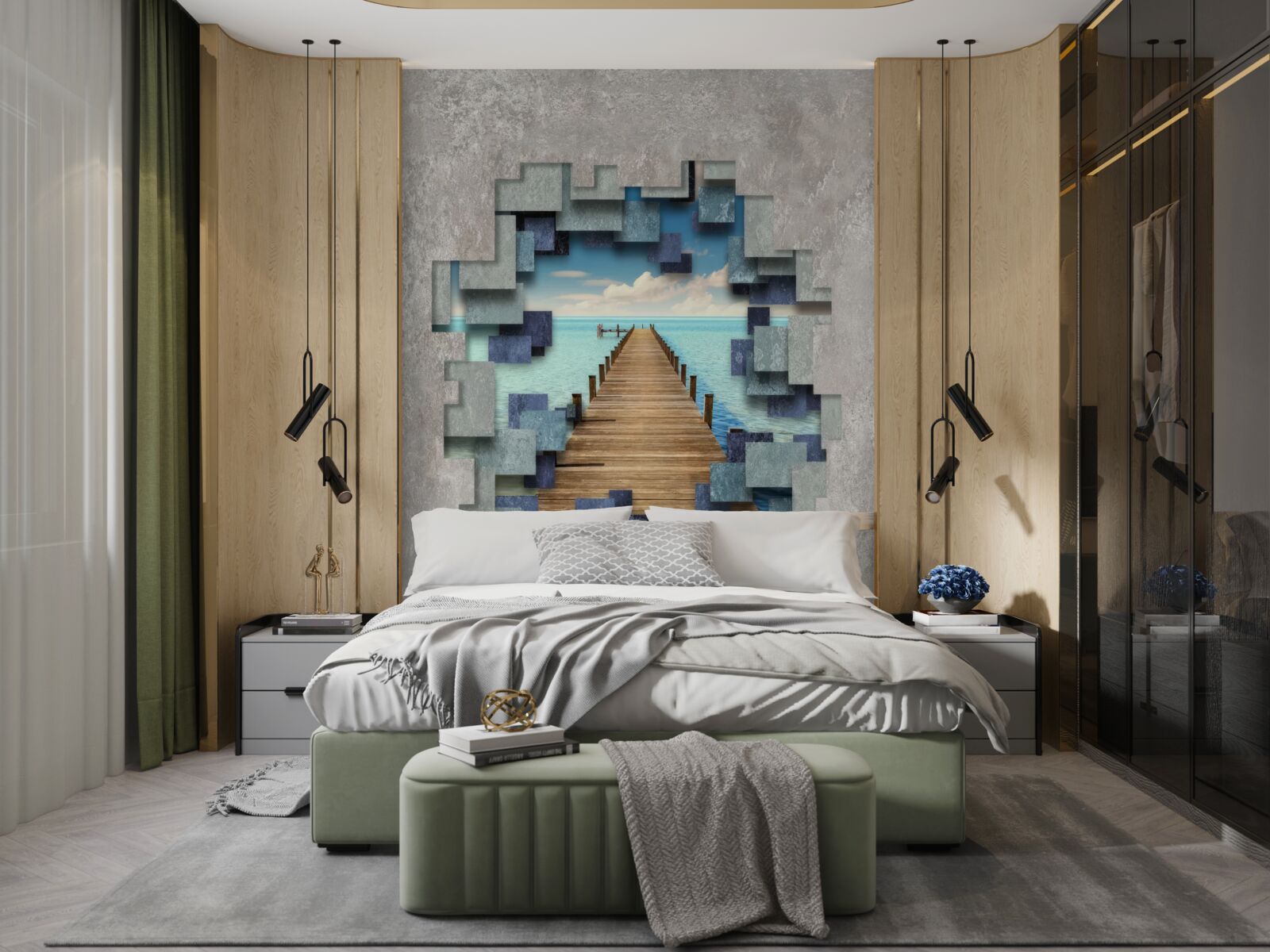 Fototapeta výhľad na most a oceán