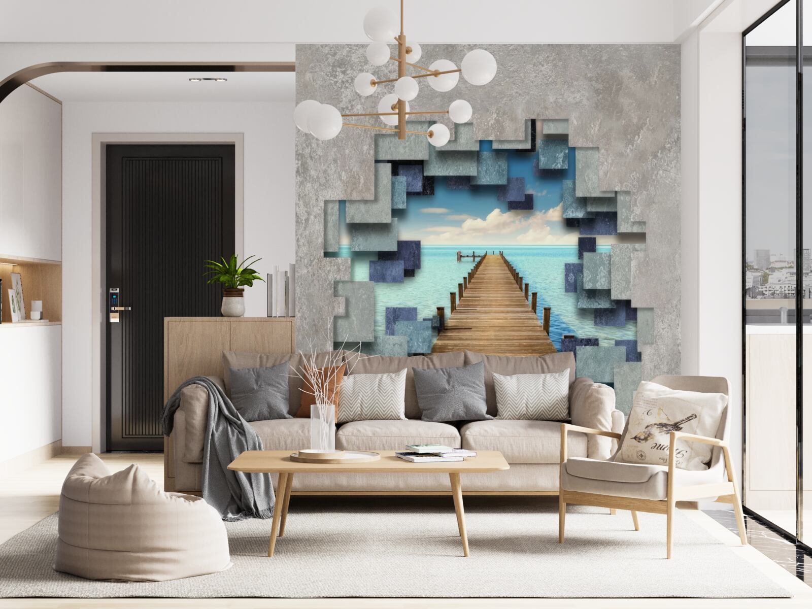 Fototapeta výhľad na most a oceán