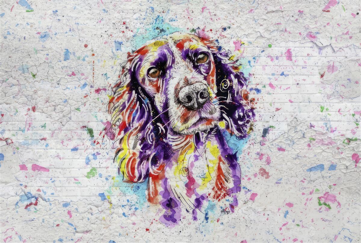 Fototapeta pop art pes