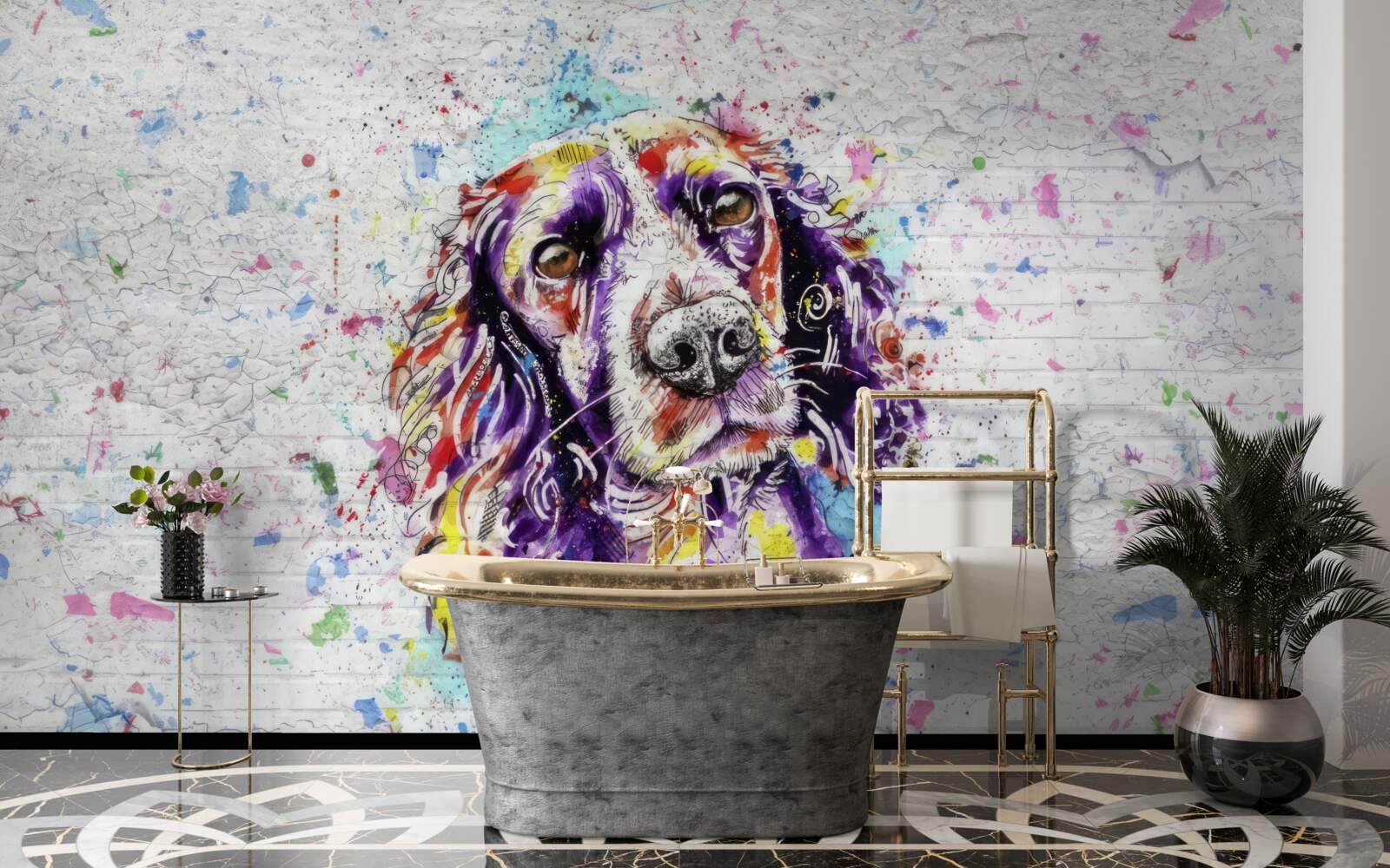 Fototapeta pop art pes