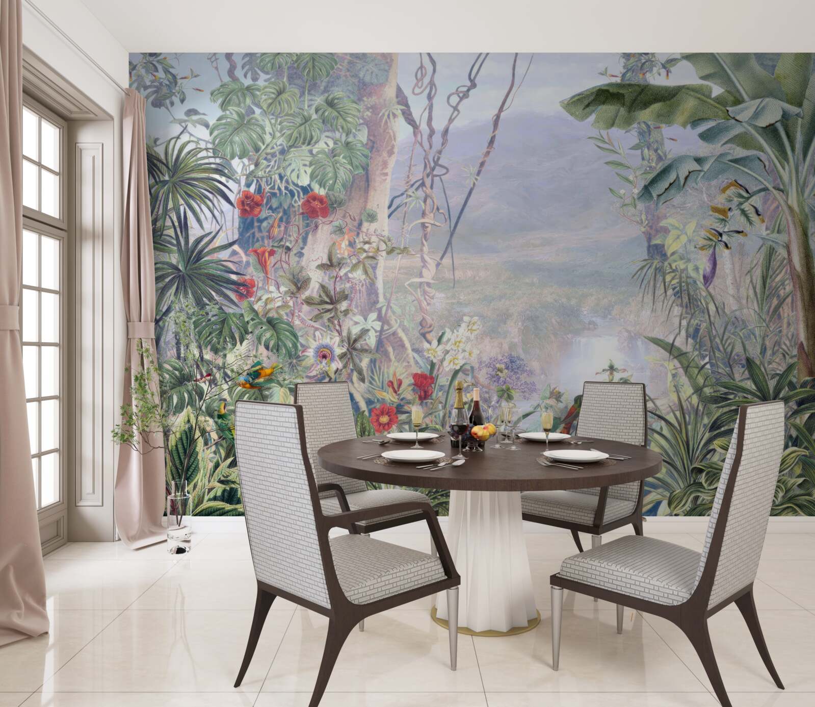 Fototapeta operených obyvateľov džungle