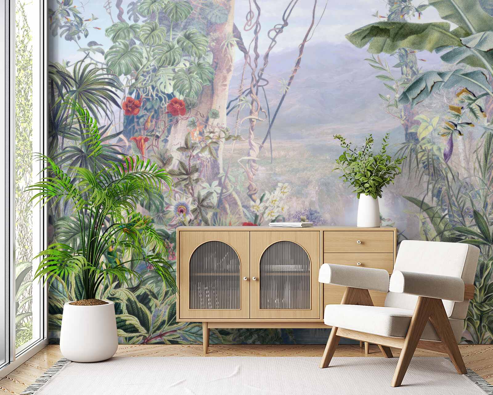 Fototapeta operených obyvateľov džungle