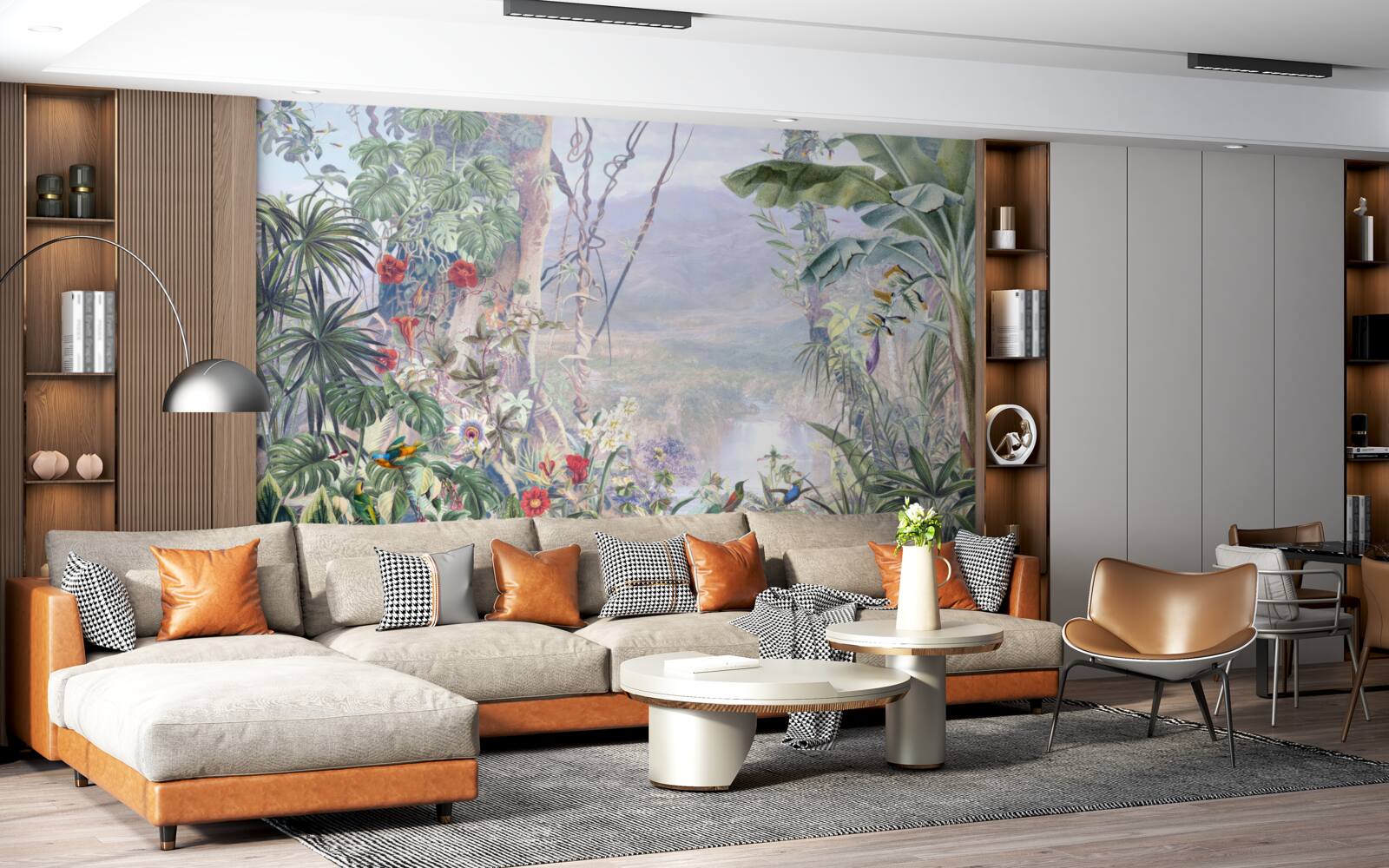 Fototapeta operených obyvateľov džungle