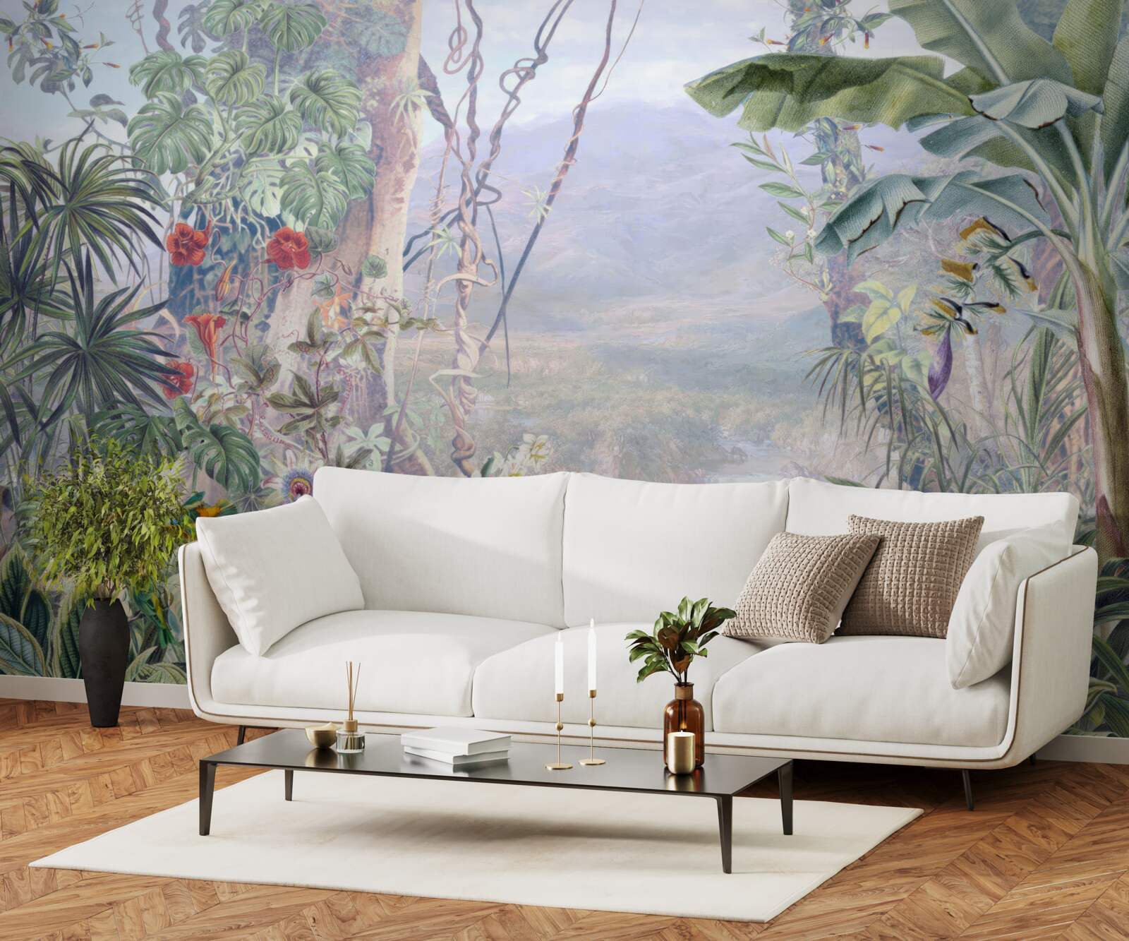 Fototapeta operených obyvateľov džungle