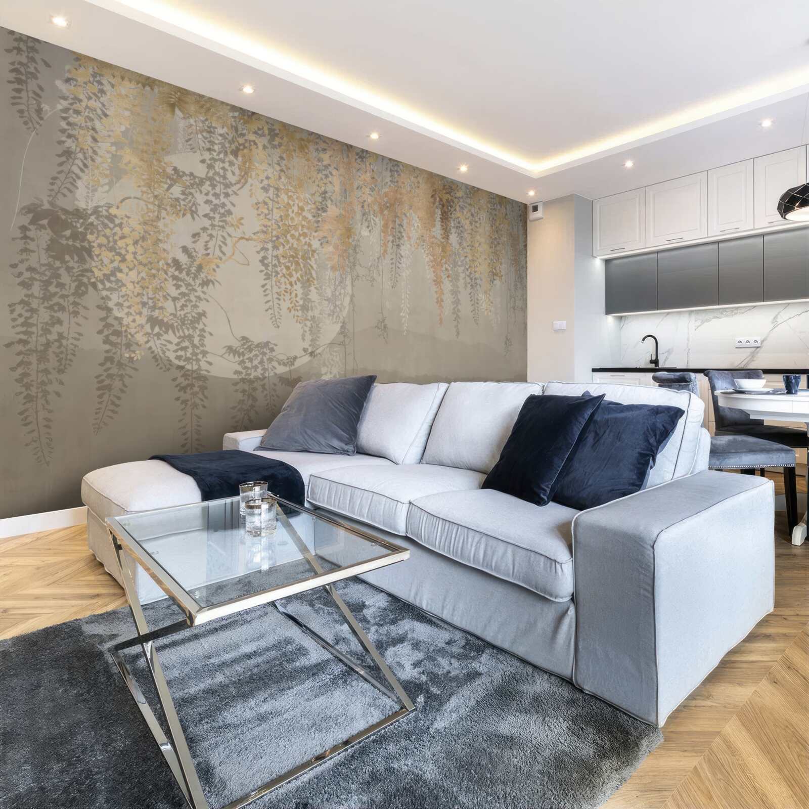 Fototapeta tenké rastliny siahajúce nadol