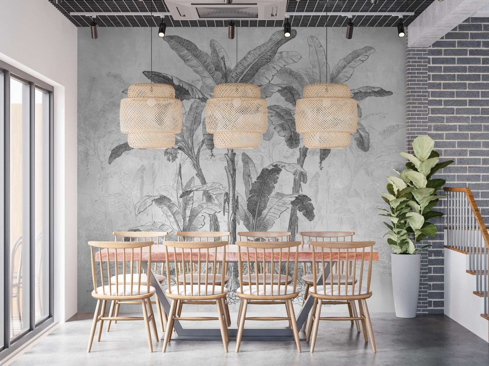 Fototapeta Zobrazené palmy