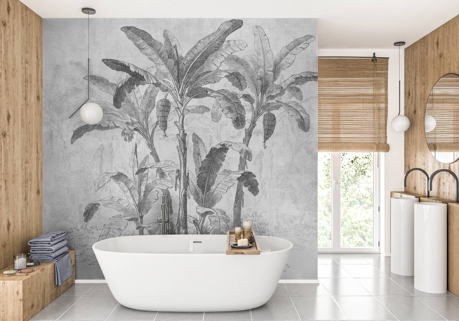 Fototapeta Zobrazené palmy