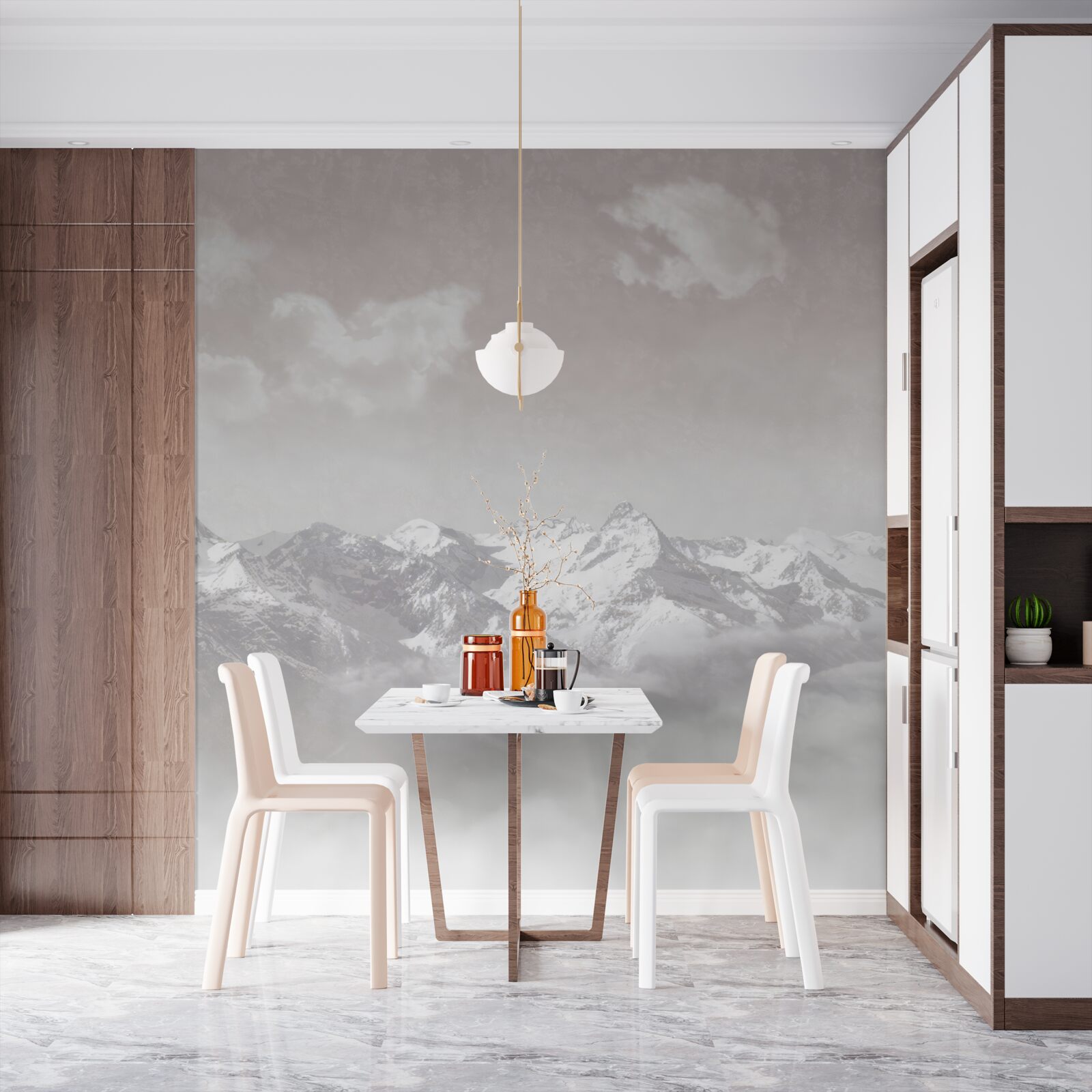 Fototapeta hmlisté hory