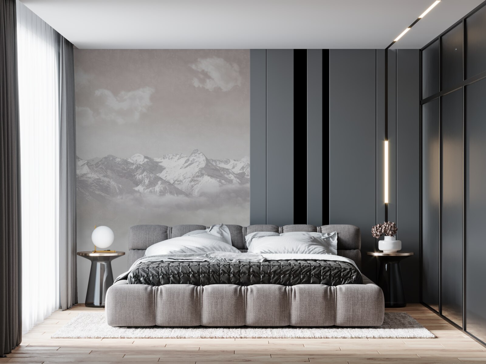 Fototapeta hmlisté hory