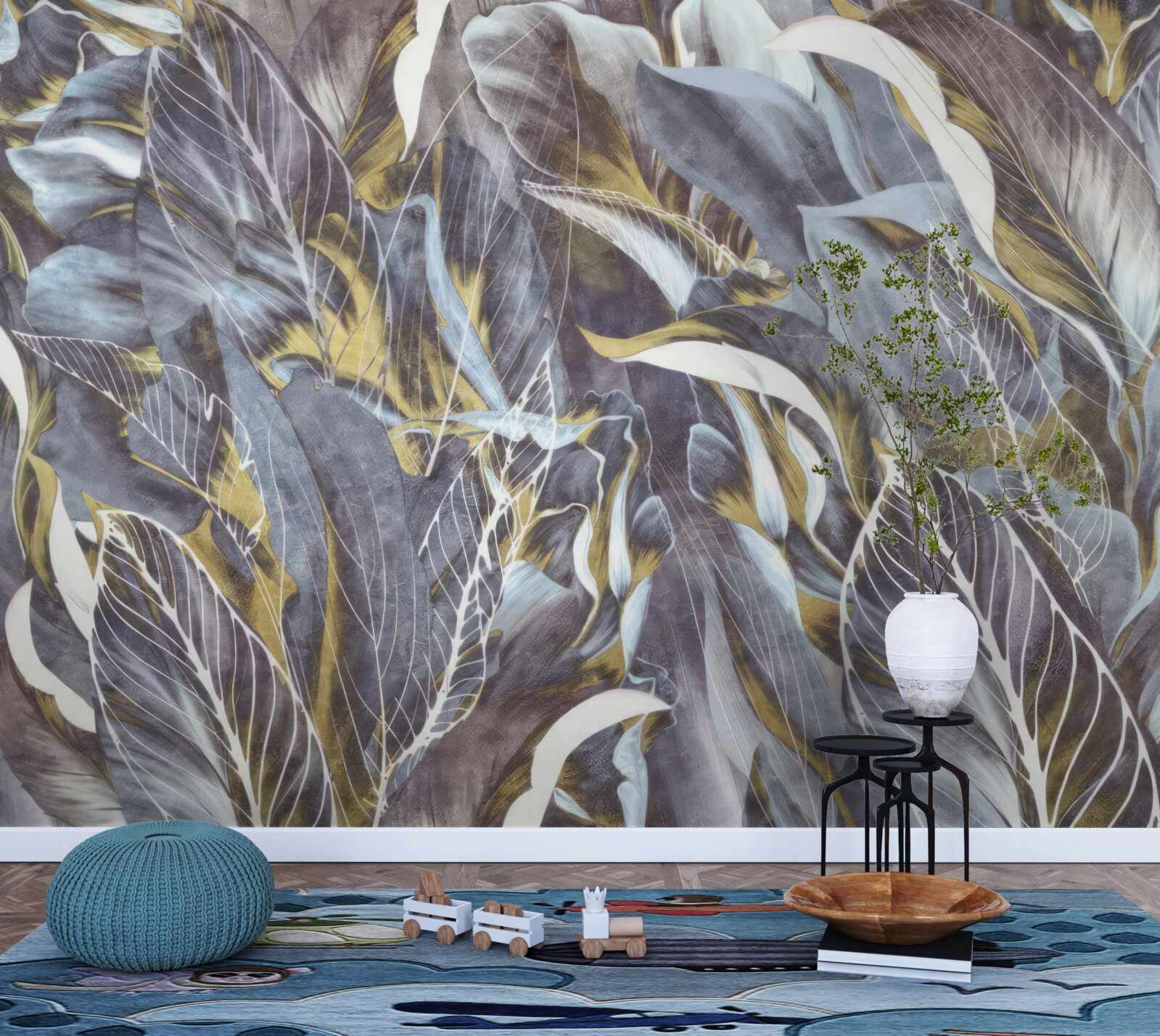 Fototapeta hustá opona listov