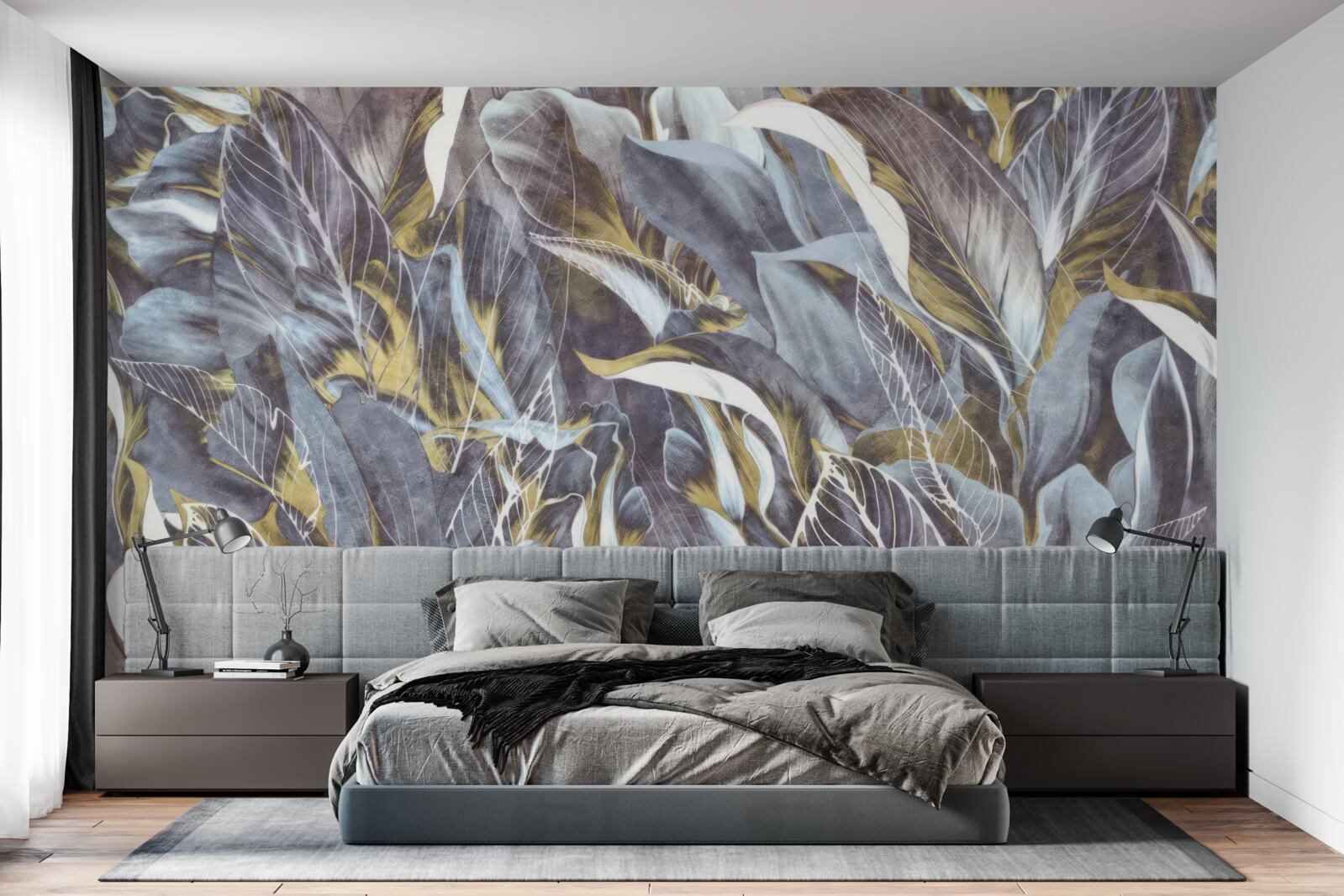 Fototapeta hustá opona listov