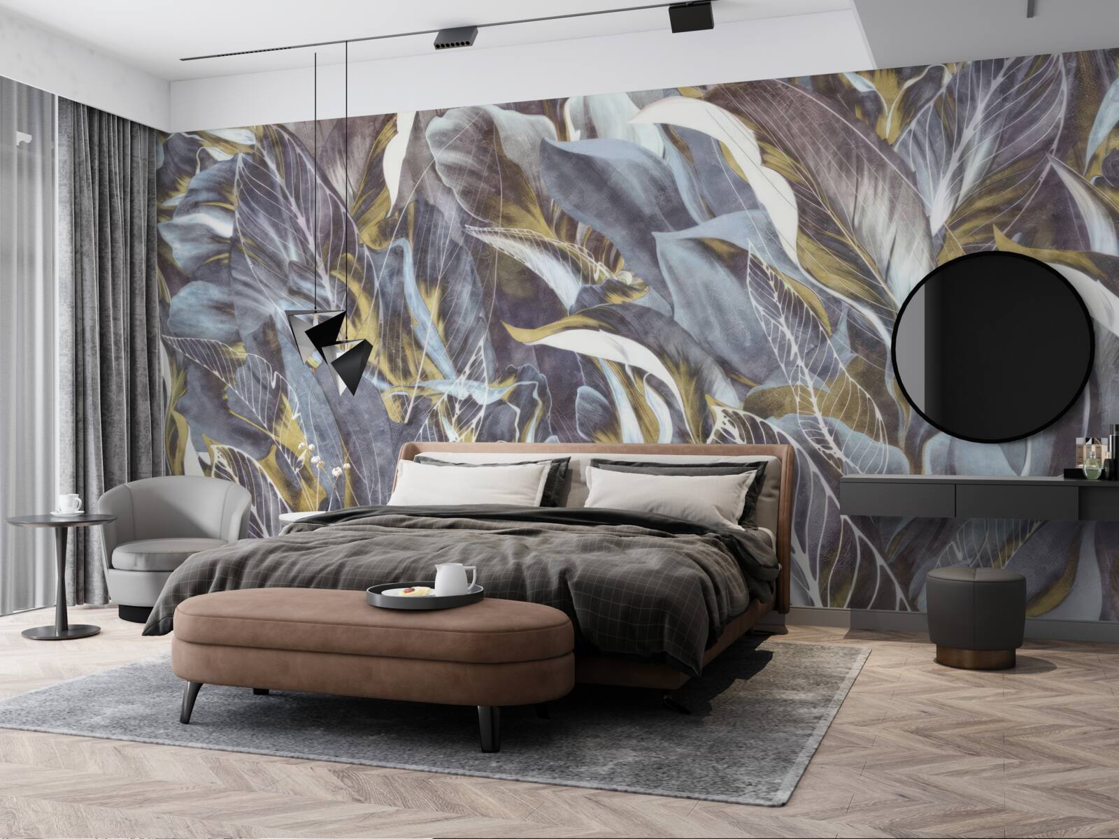 Fototapeta hustá opona listov