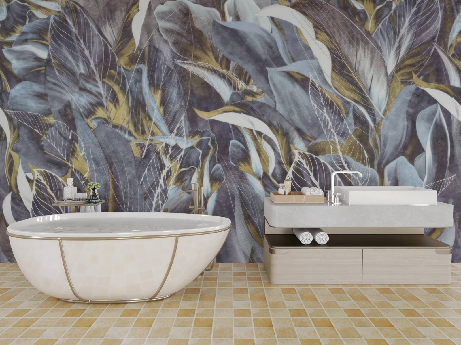 Fototapeta hustá opona listov