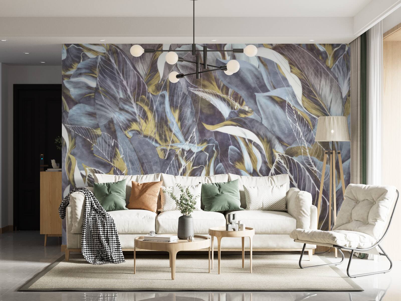 Fototapeta hustá opona listov