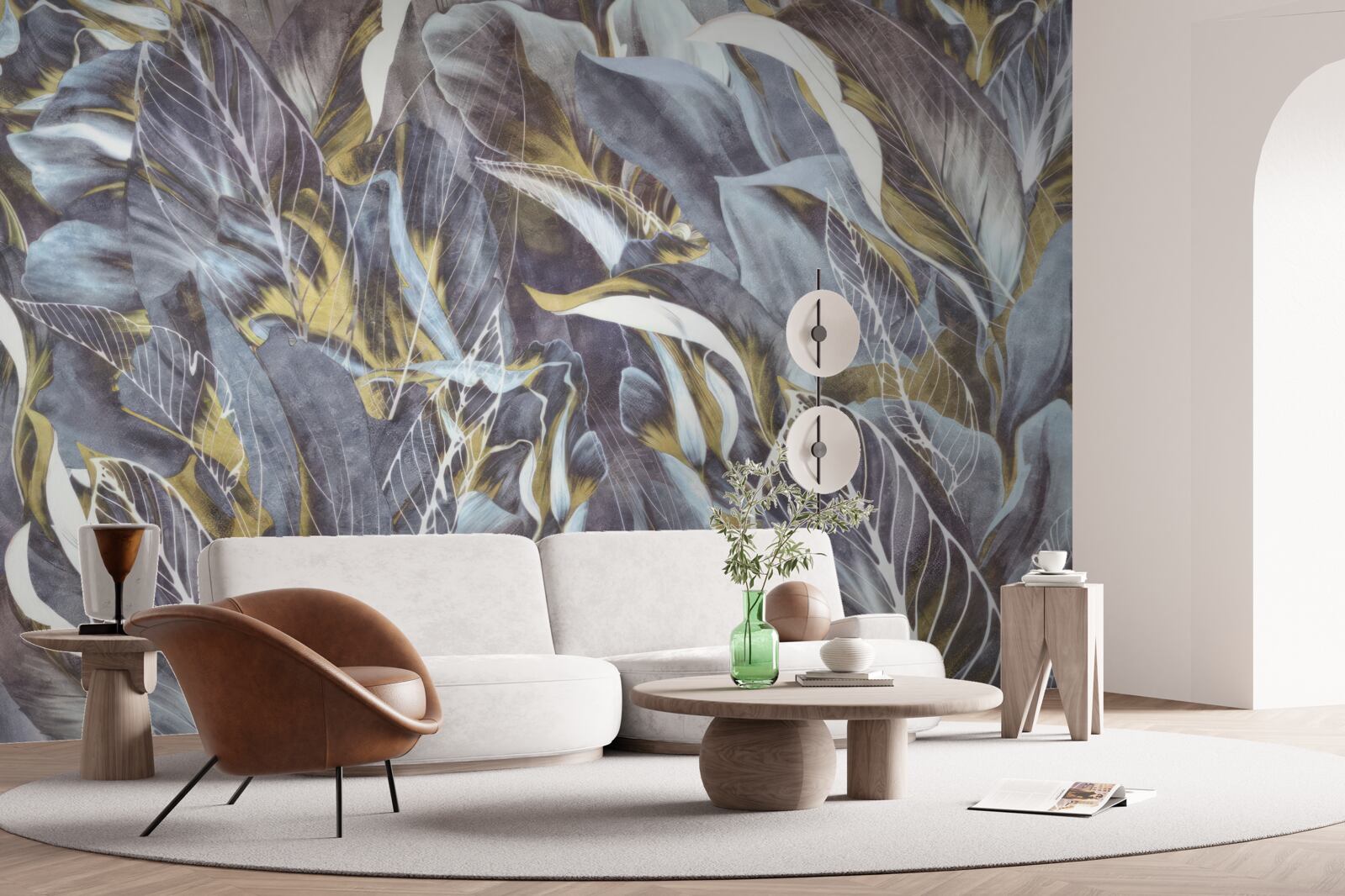 Fototapeta hustá opona listov