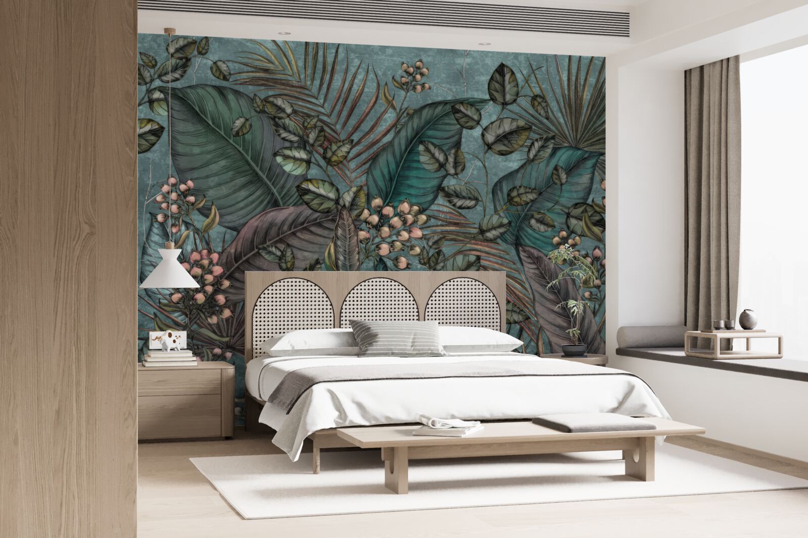 Fototapeta tmavé pozadie listov