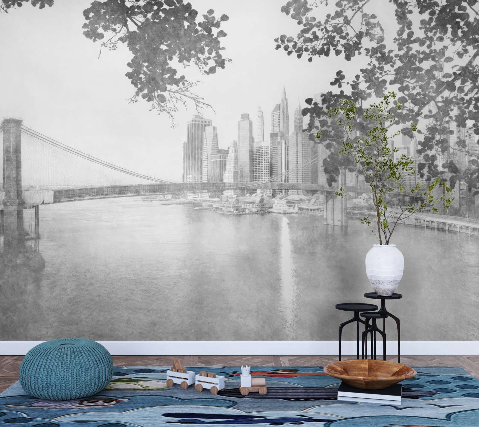 Fototapeta čiernobiely new york