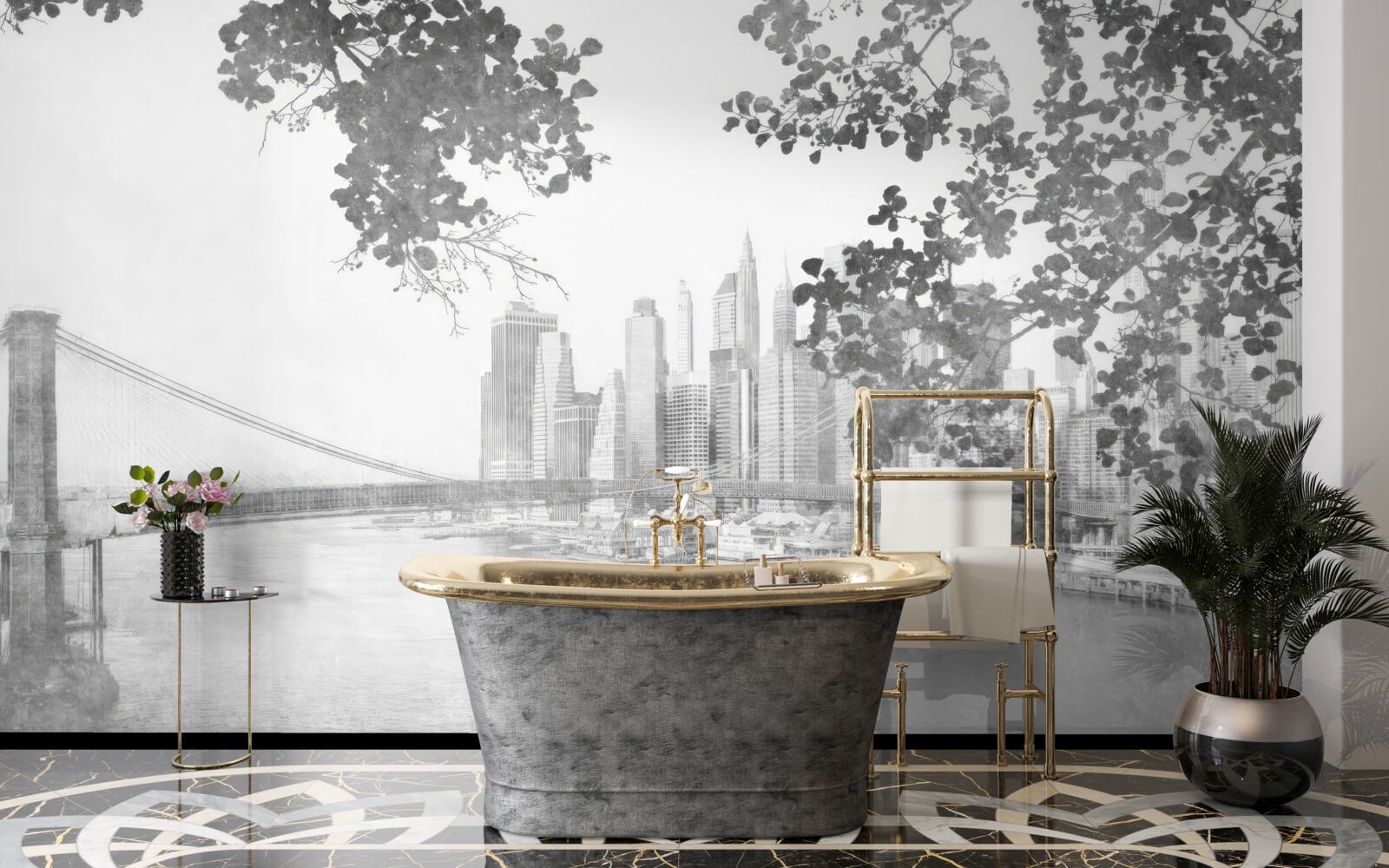 Fototapeta čiernobiely new york