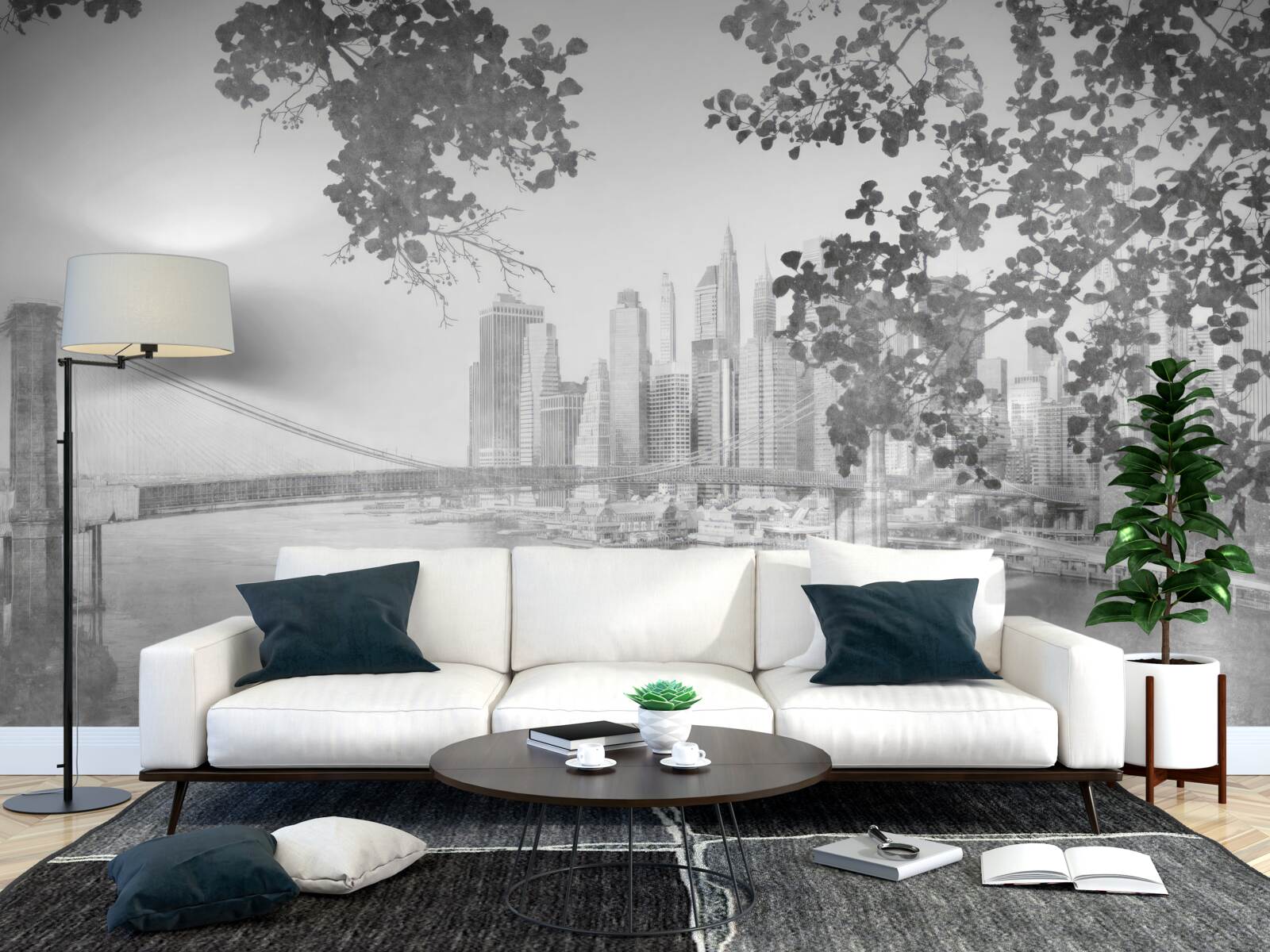 Fototapeta čiernobiely new york