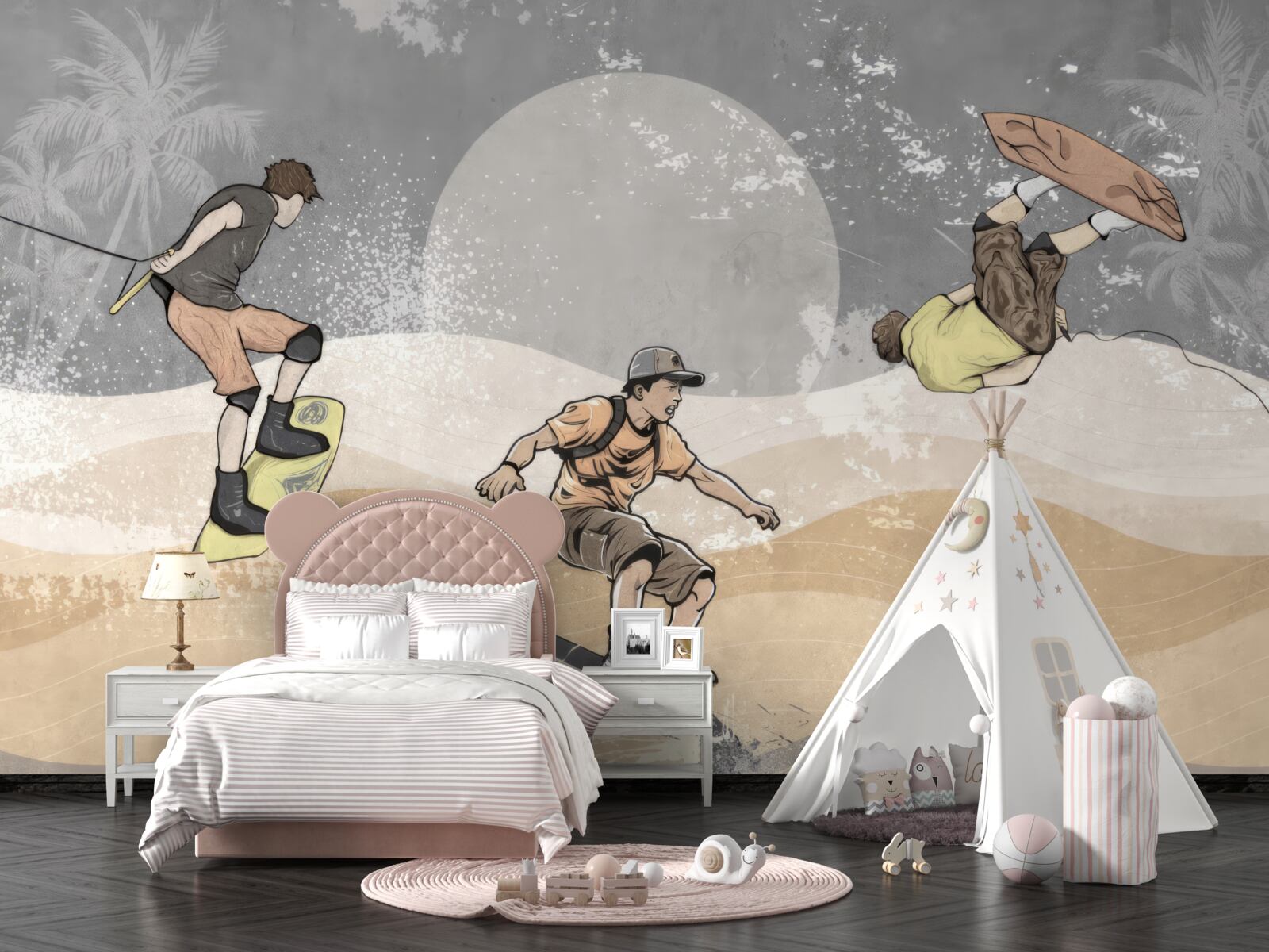 Fototapeta bavia sa snowboardisti