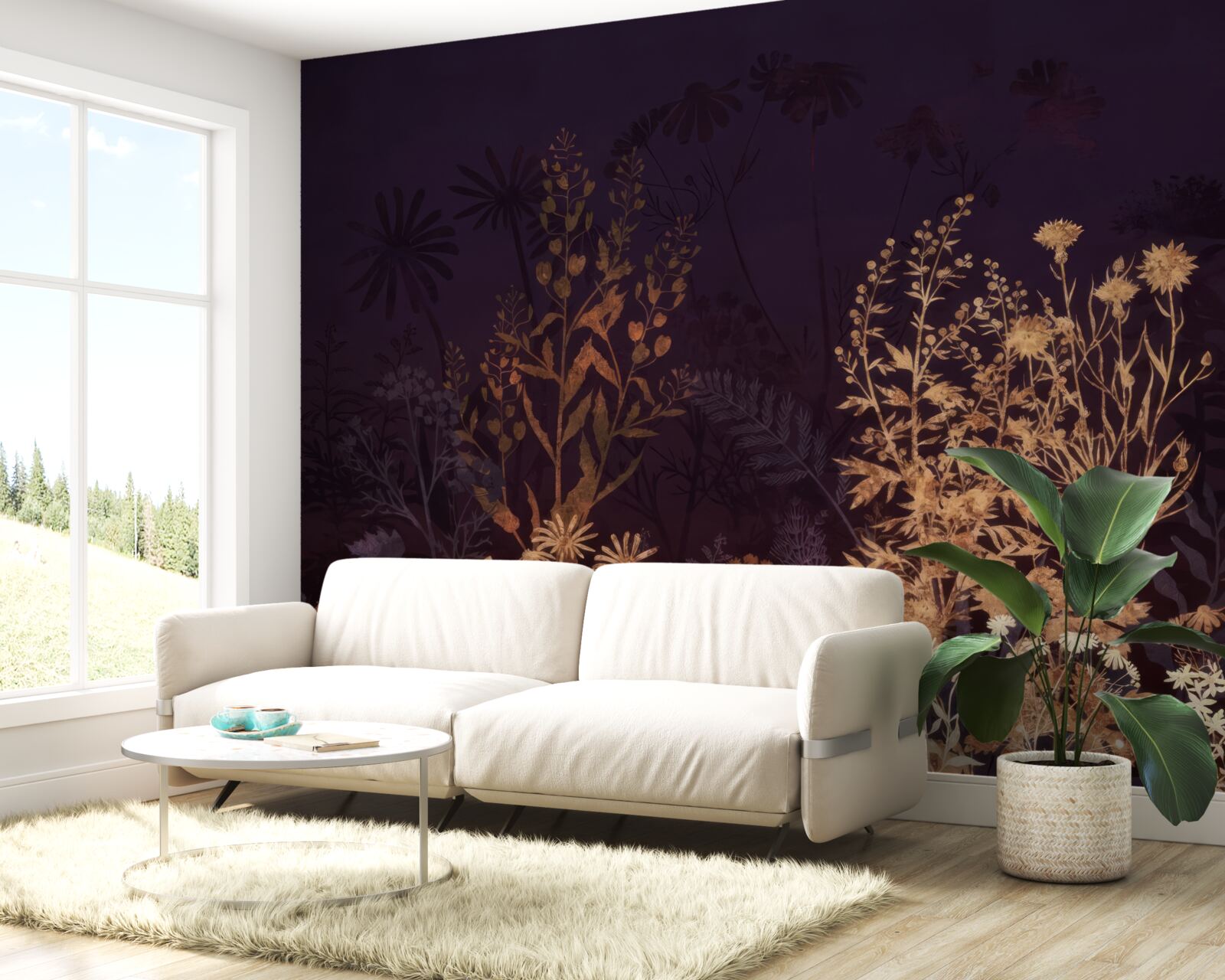 Fototapeta Spiaca džungľa je osvetlená mesačným svetlom