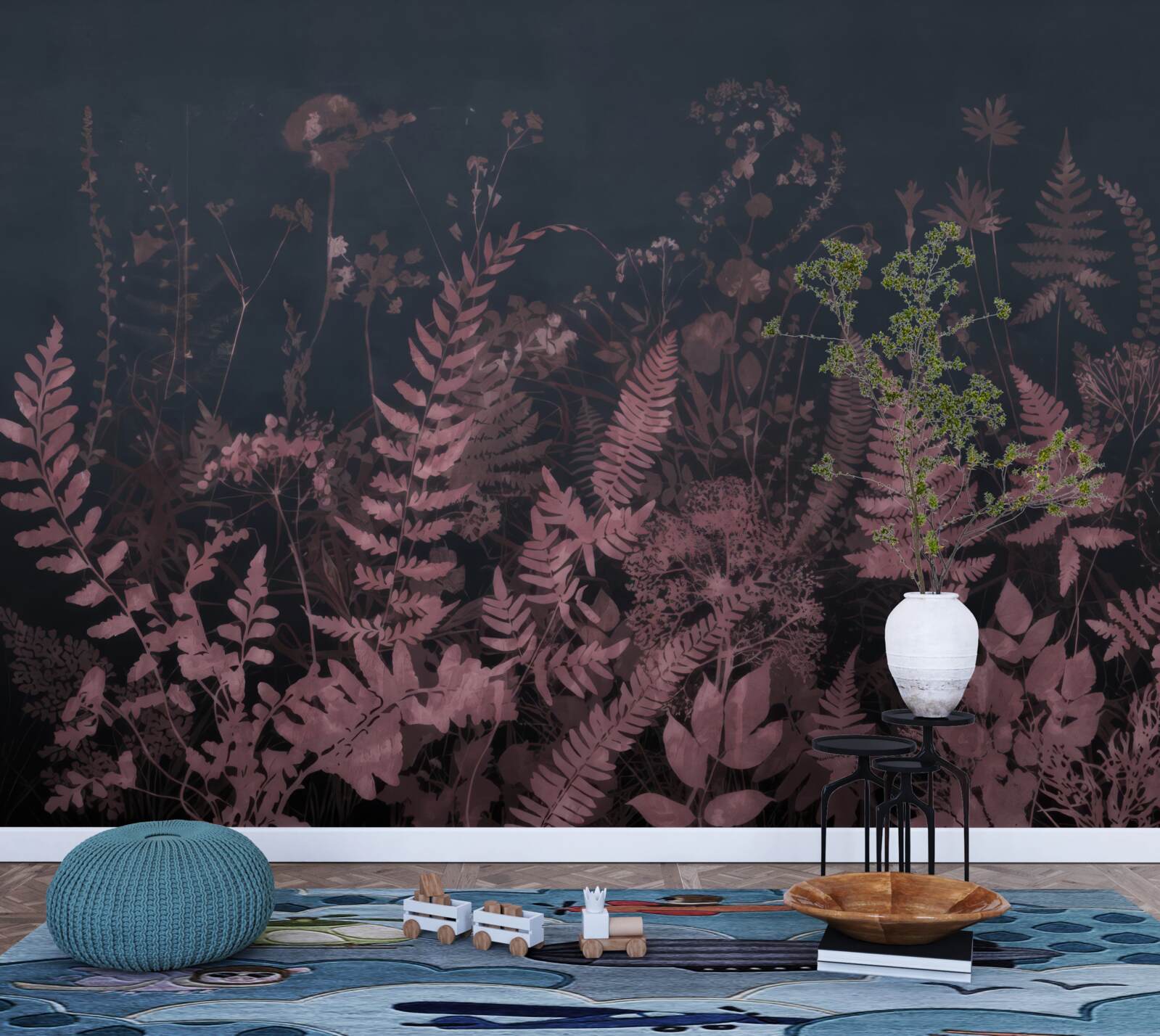 Fototapeta podvodná fialová papraď