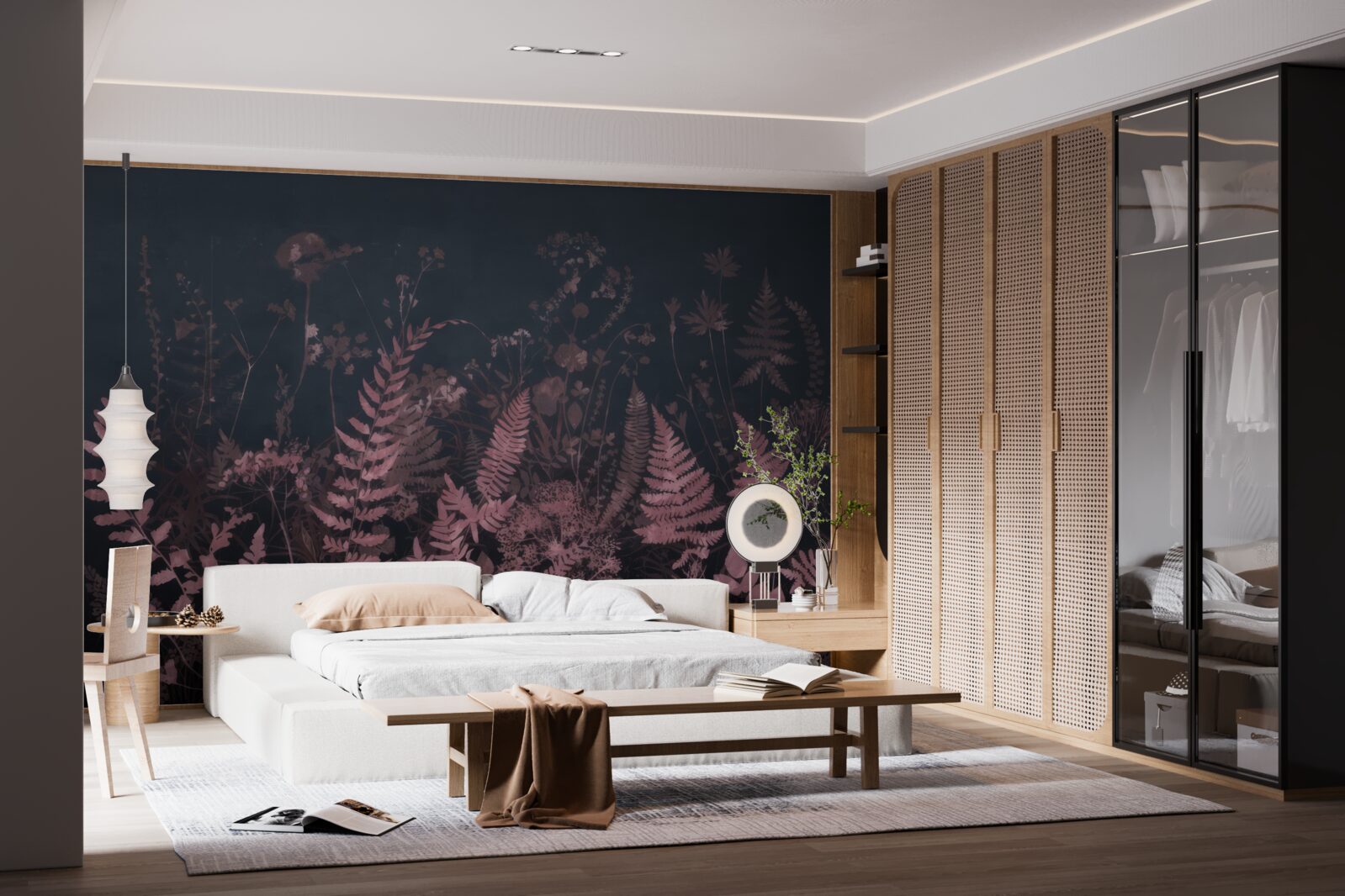 Fototapeta podvodná fialová papraď