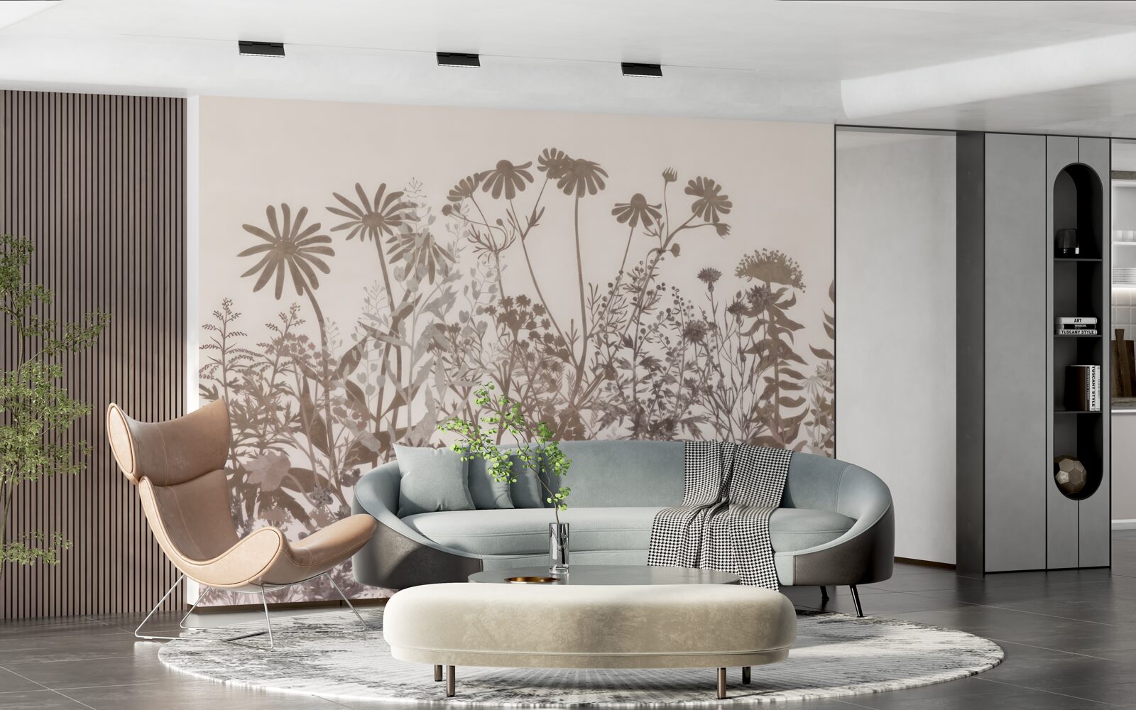 Fototapeta Lúka je husto pokrytá vegetáciou