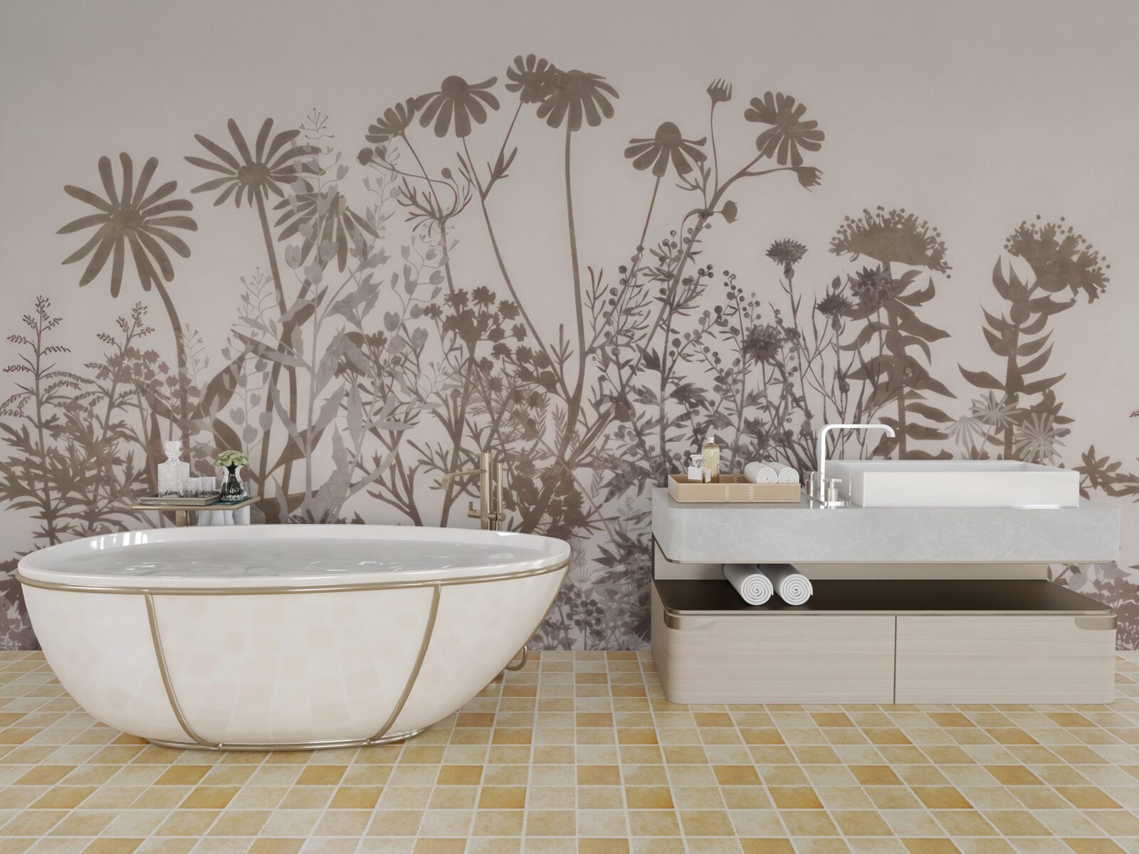 Fototapeta Lúka je husto pokrytá vegetáciou