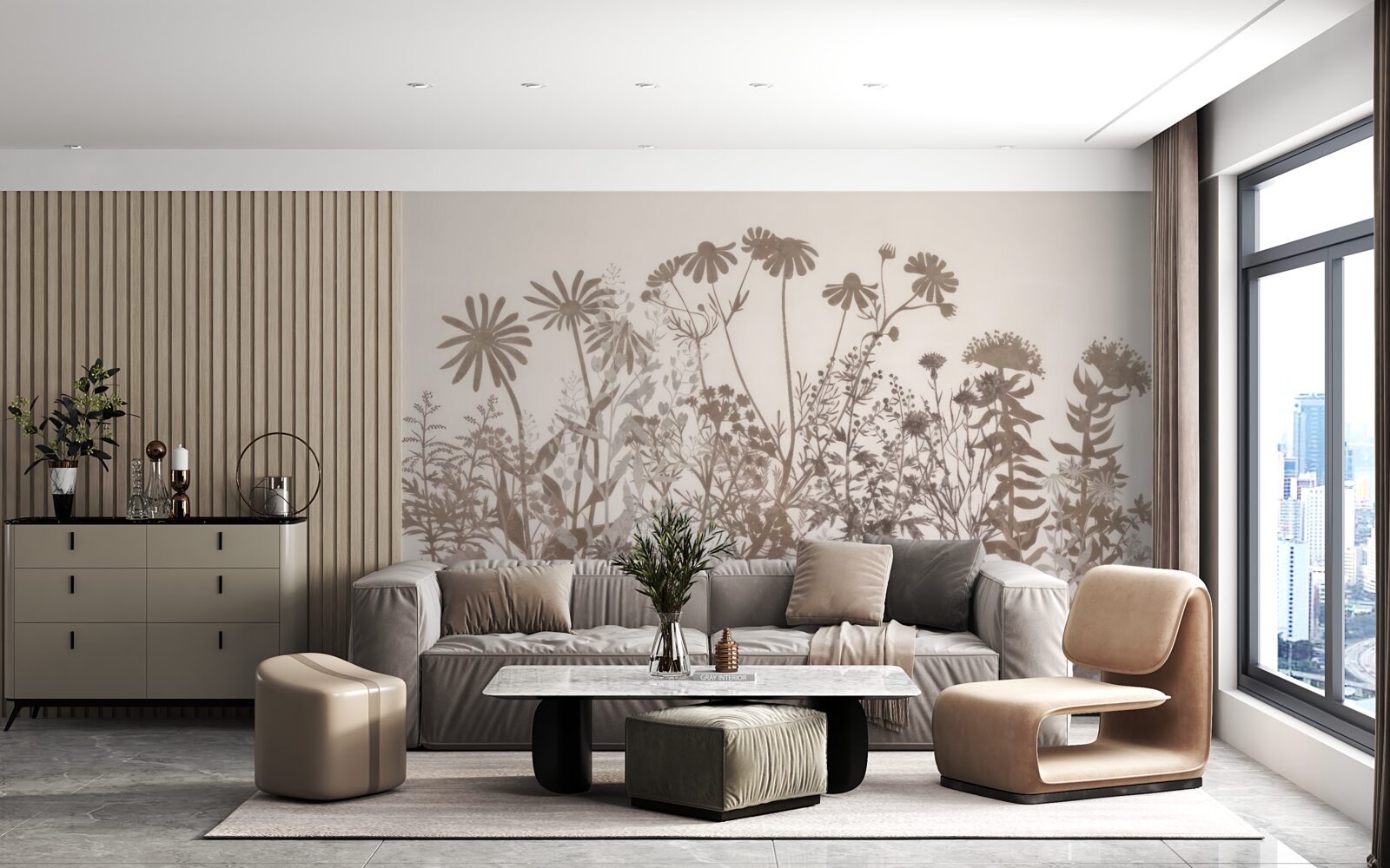 Fototapeta Lúka je husto pokrytá vegetáciou