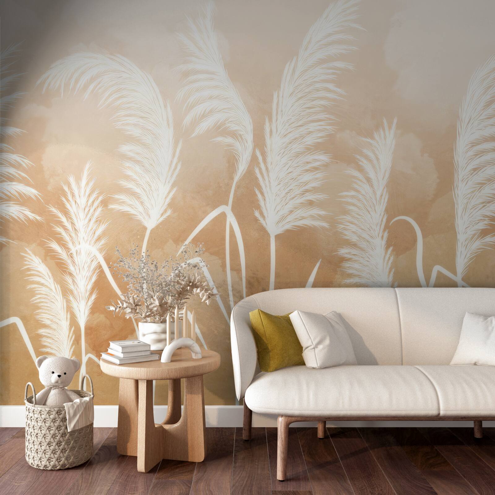 Fototapeta biele listy vlajú vo vetre