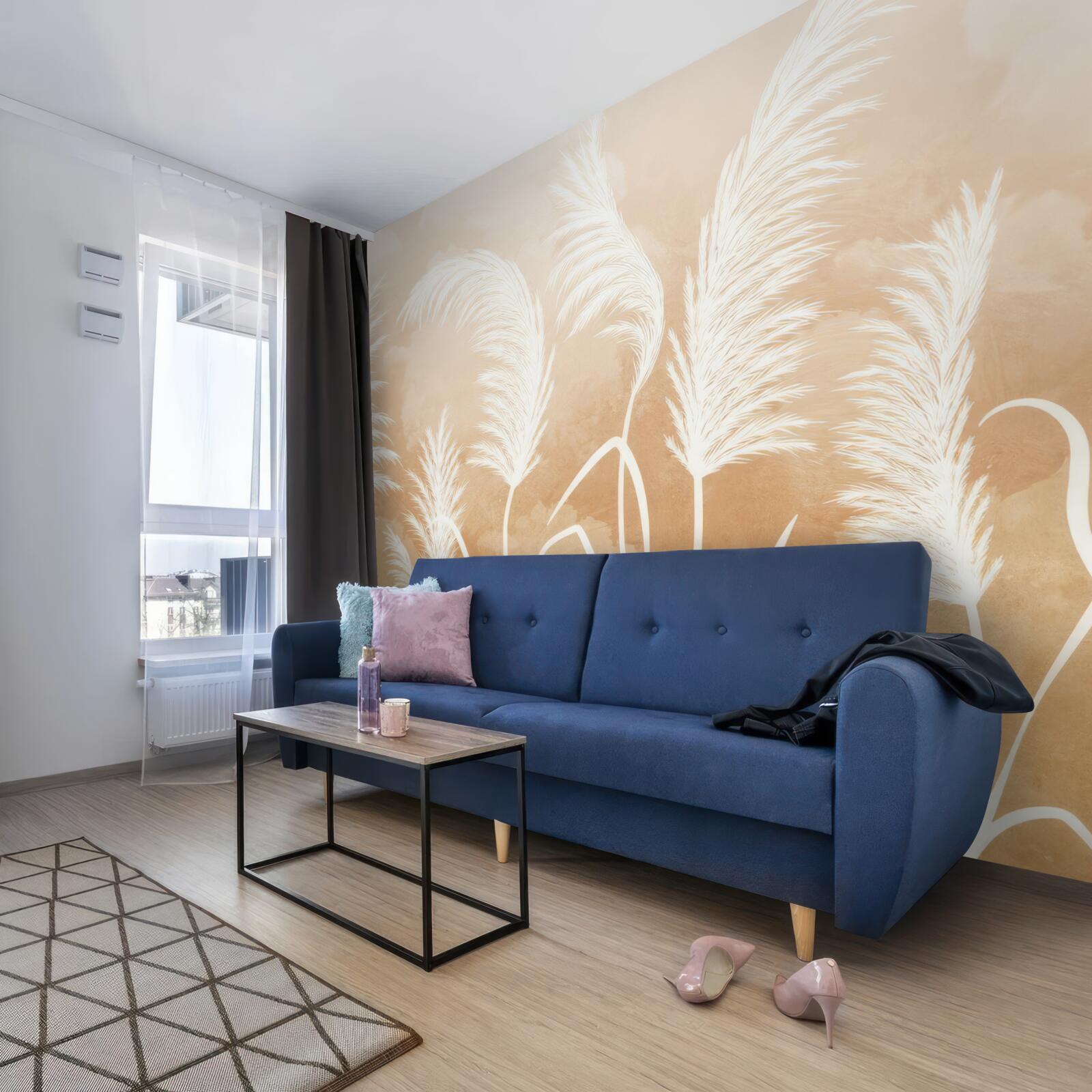 Fototapeta biele listy vlajú vo vetre