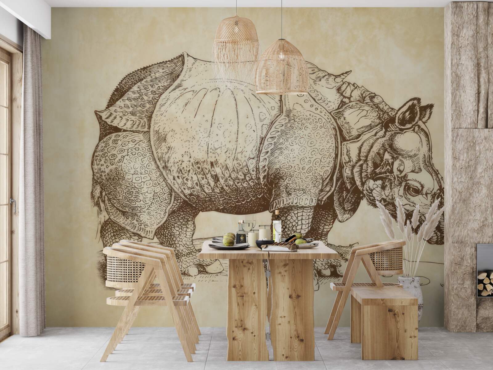 Fototapeta silný nosorožec