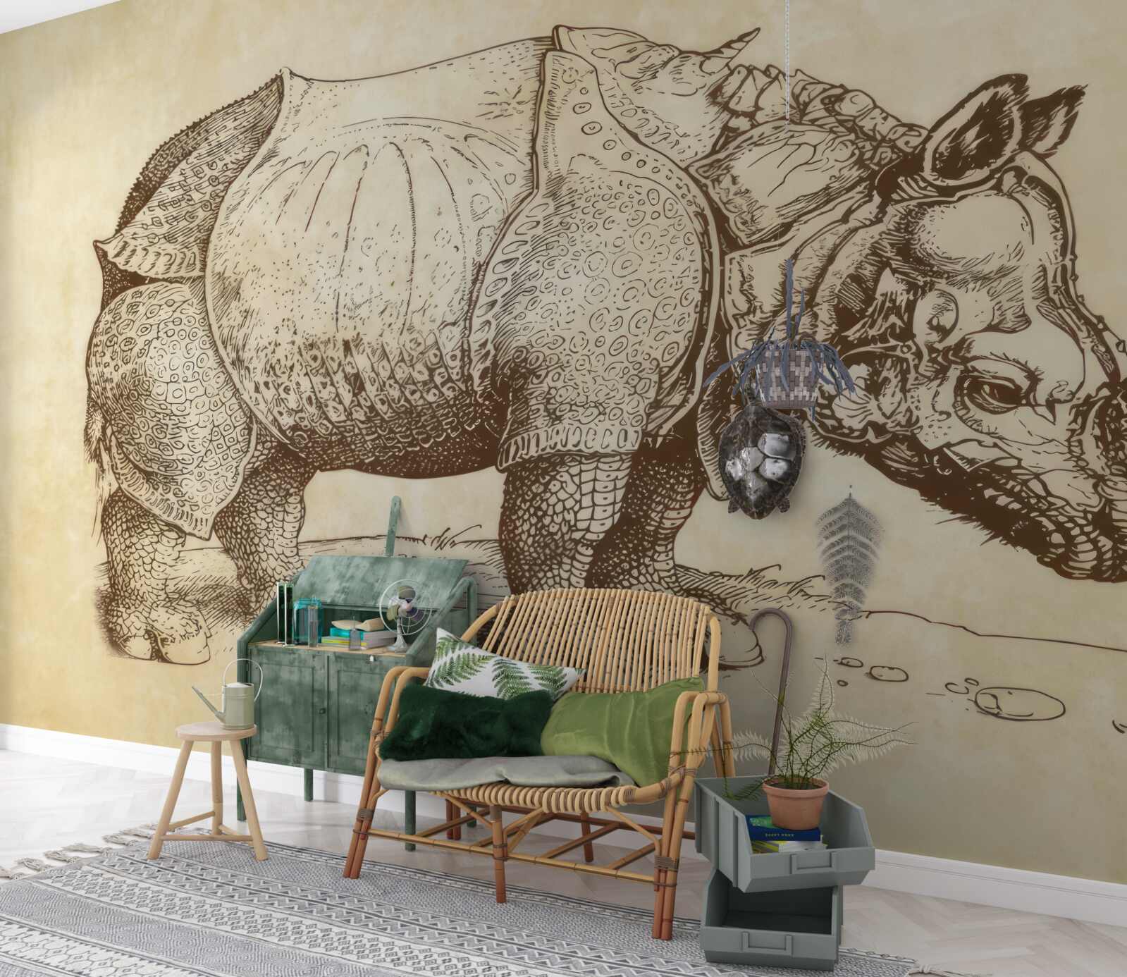 Fototapeta silný nosorožec