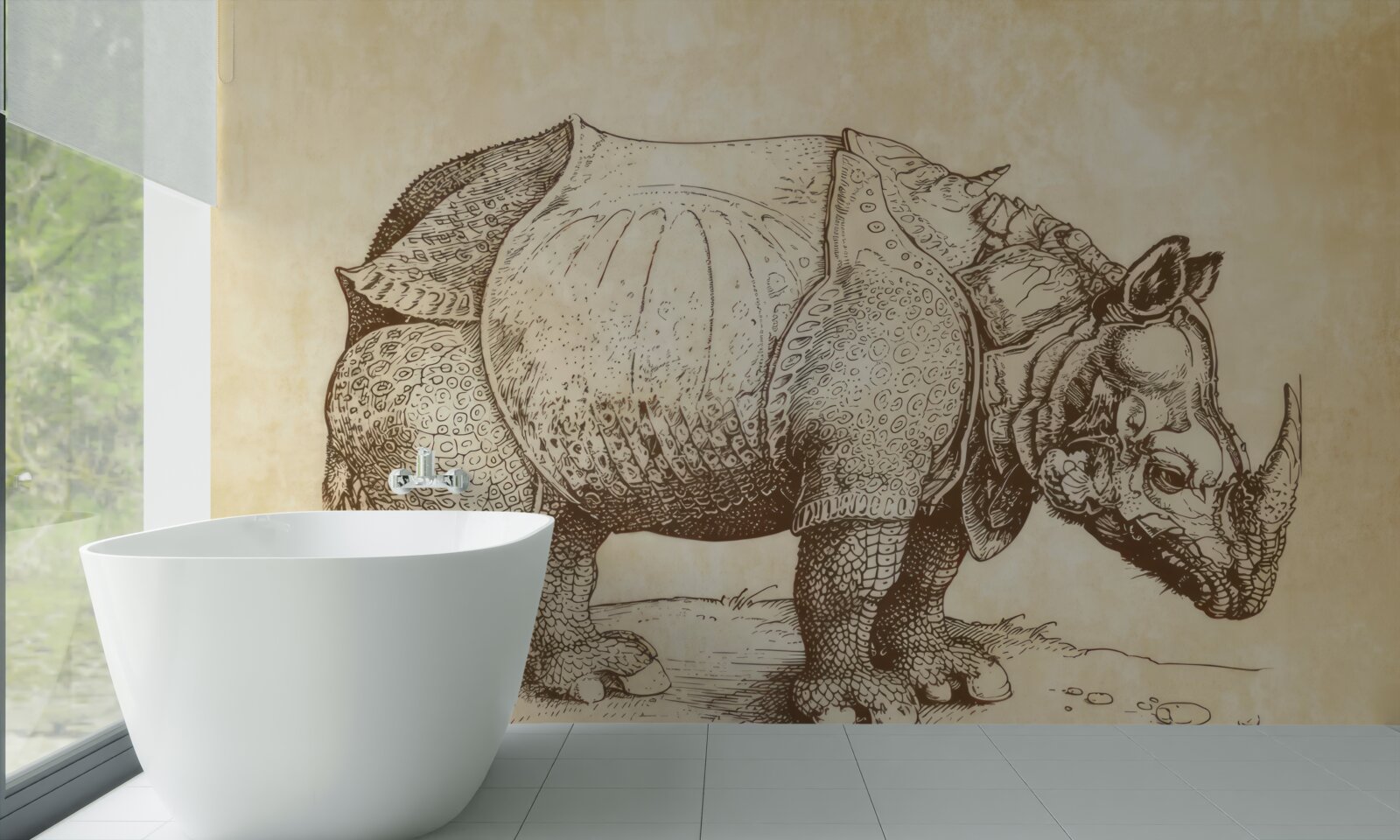 Fototapeta silný nosorožec