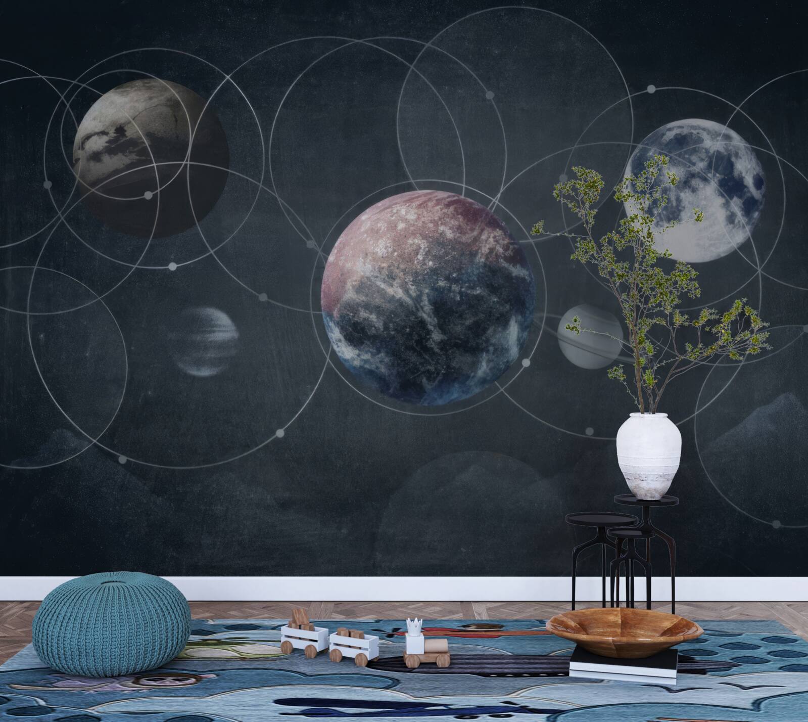 Fototapeta planét, ktoré tvoria slnečnú sústavu