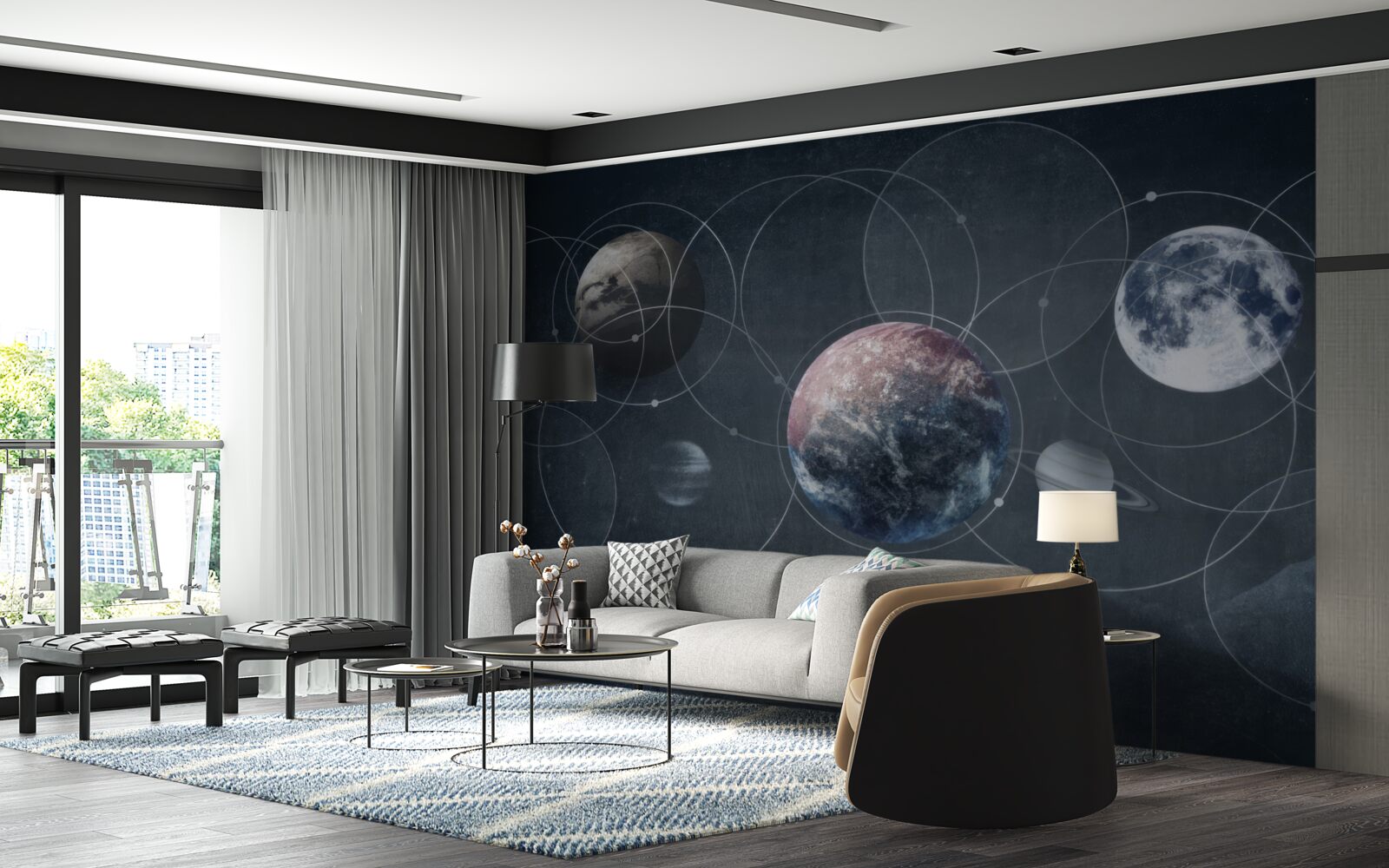 Fototapeta planét, ktoré tvoria slnečnú sústavu